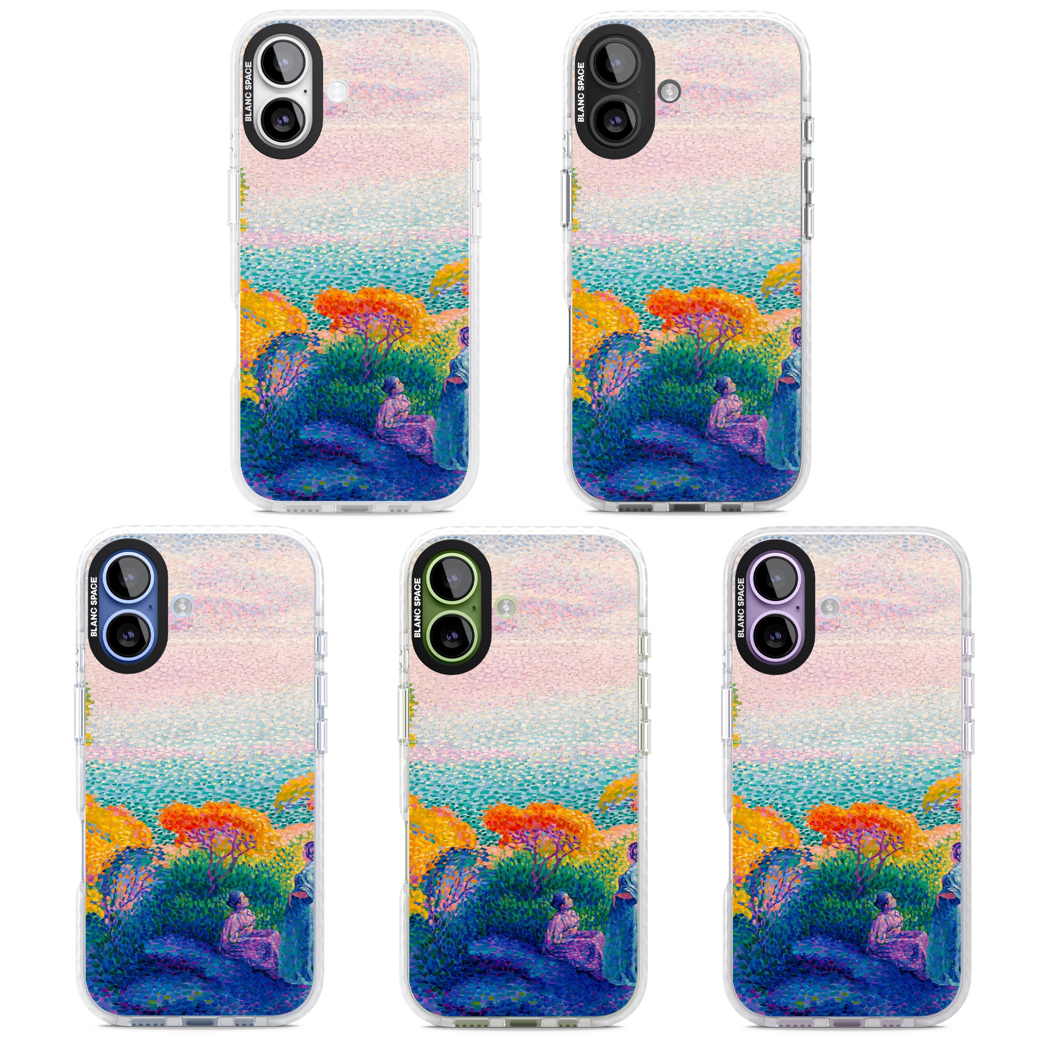 Two Women by the Shore iPhone 17 Impact Pro Clear Phone Case APT Impact Protection