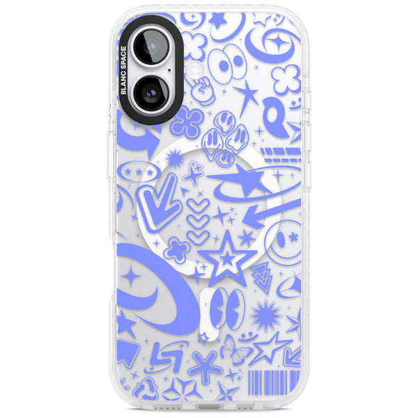 Baby Blue Y2K Pattern