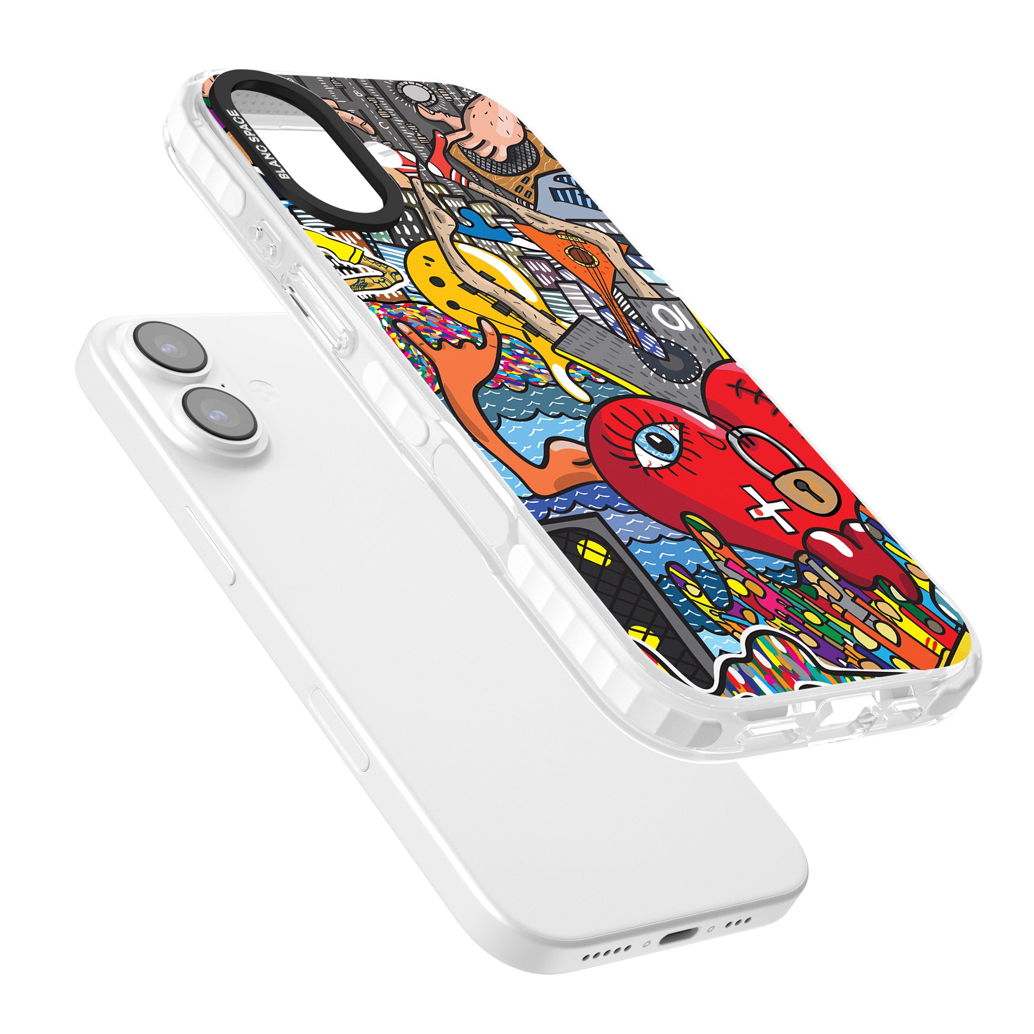 Crowd Tsunami iPhone 17 Impact Pro Clear Phone Case Colours