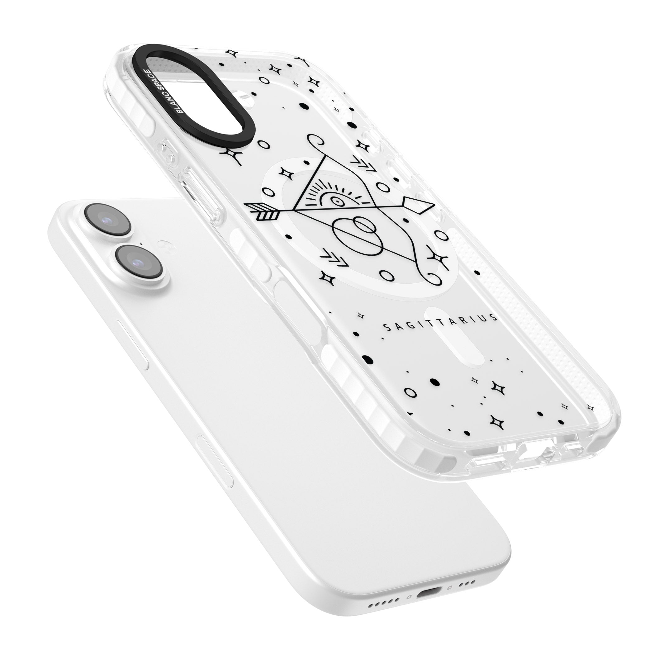 Sagittarius Arcane iPhone 17 Impact Pro Clear Phone Case Colours