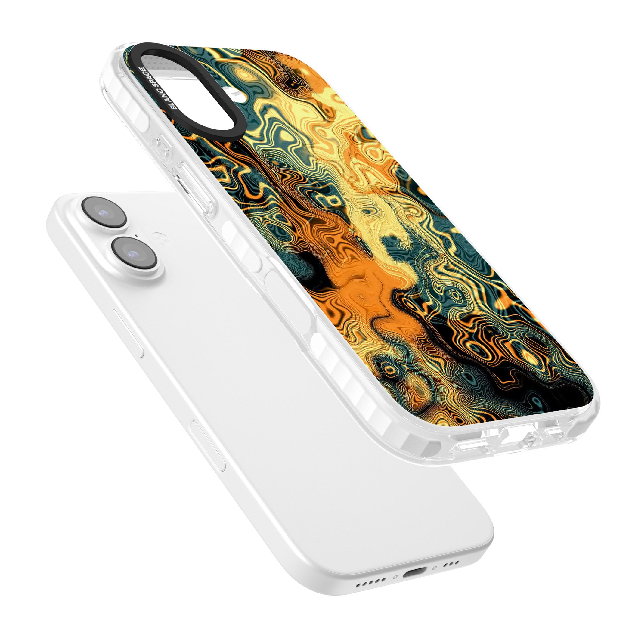 Gold Green Marble iPhone 17 Impact Clear Phone Case Colours