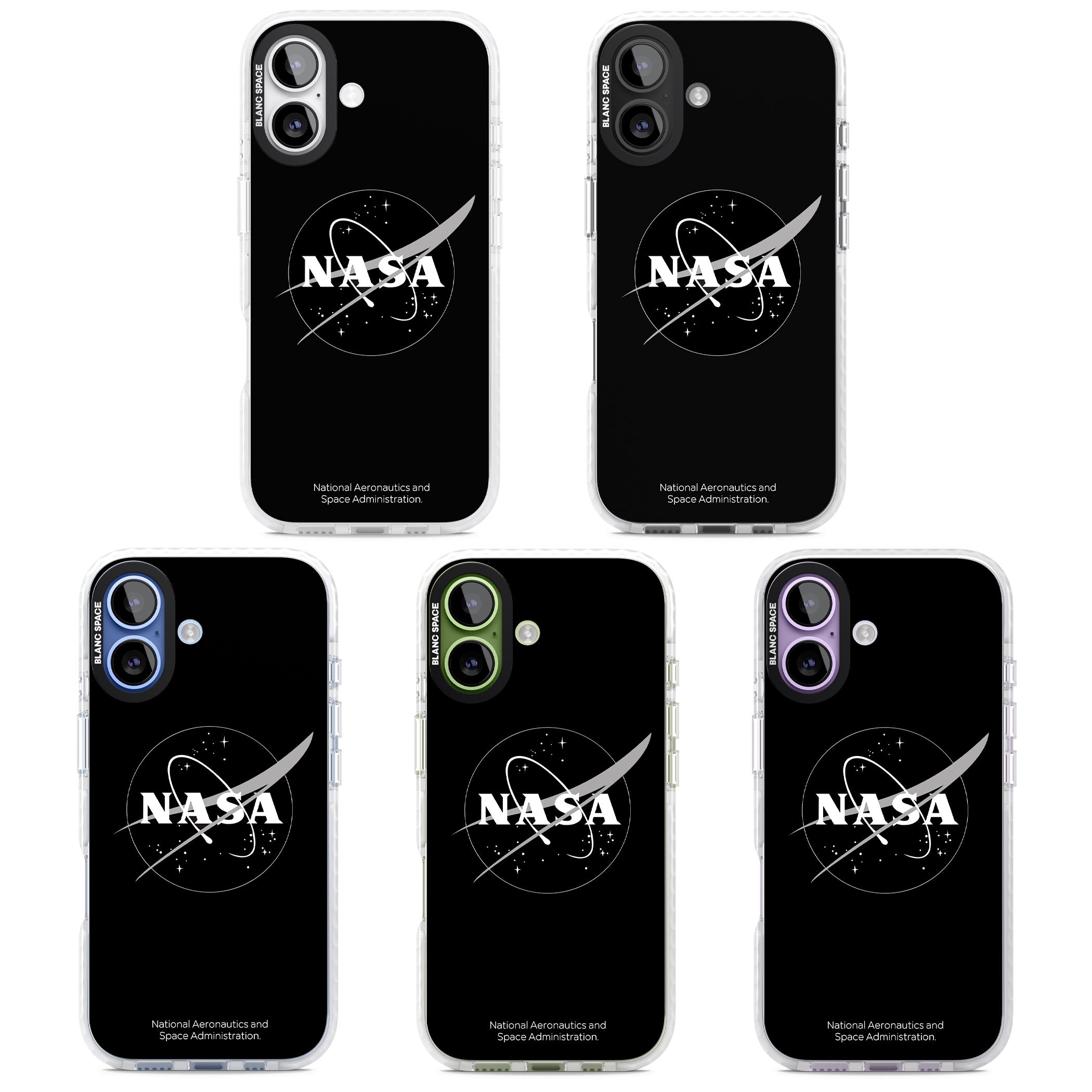 Dark Nasa Meatball iPhone 17 Impact Clear Phone Case APT Impact Protection
