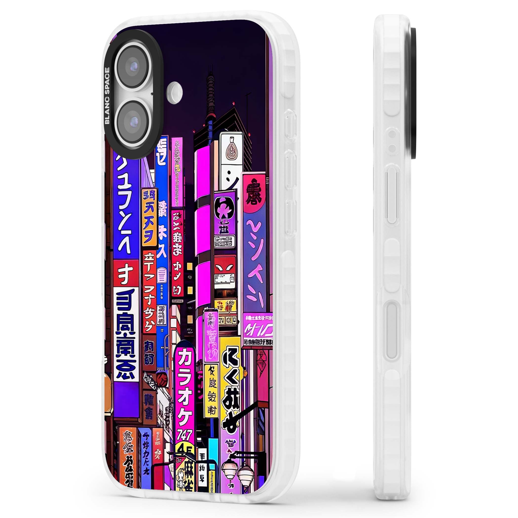 NEON NIGHT anime iPhone case | Black Impact case for iPhone 17
