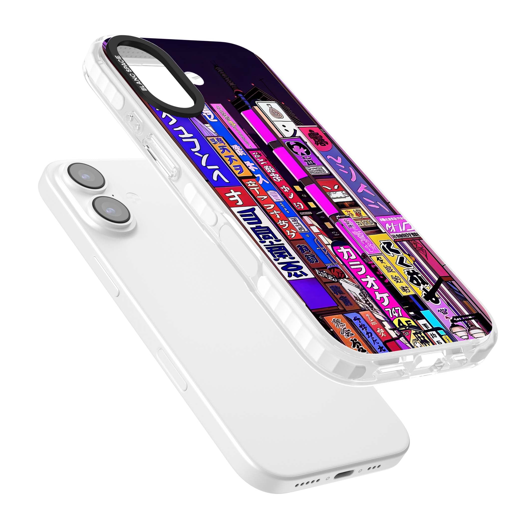 NEON NIGHT anime iPhone case | Black Impact case for iPhone 17