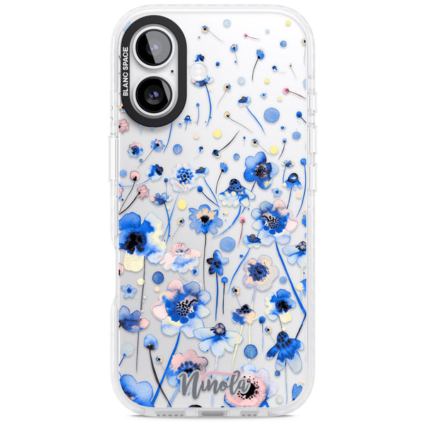 Ink Flowers Blue