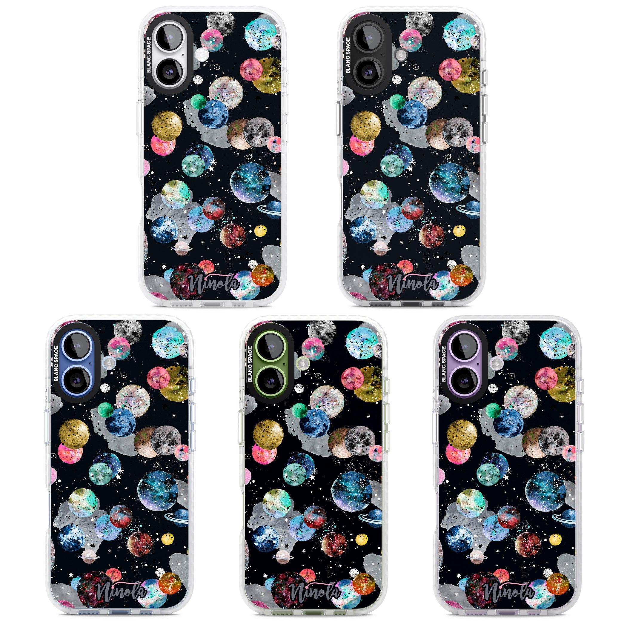 Cosmic Galaxy iPhone 17 Impact Clear Phone Case APT Impact Protection