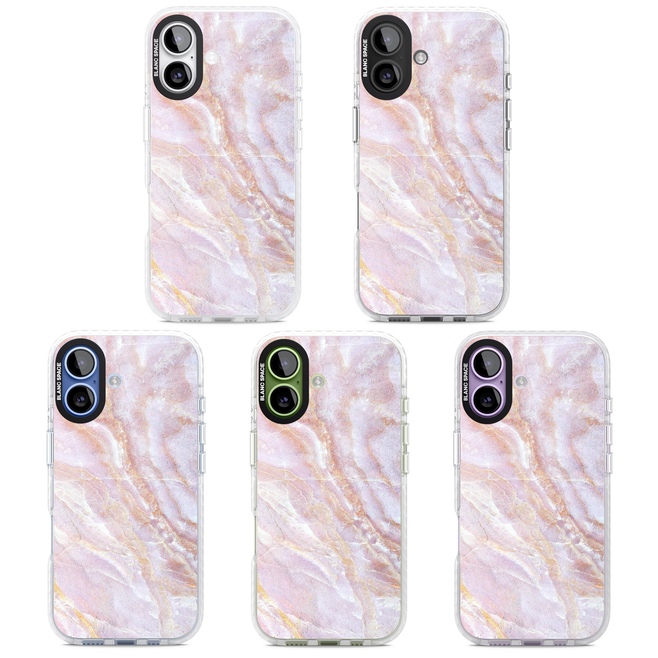 Soft Onyx Blush iPhone 17 Impact Clear Phone Case APT Impact Protection