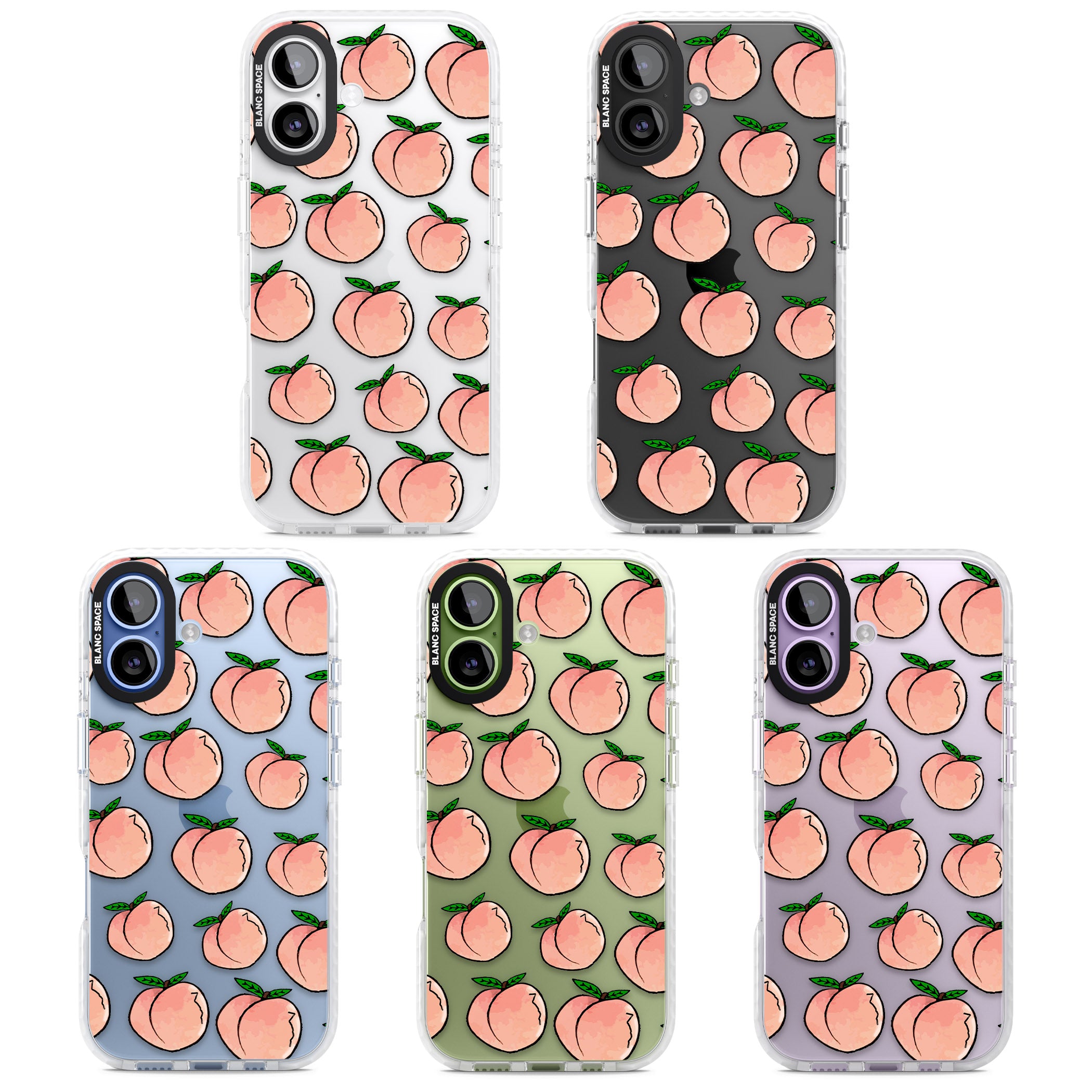 Peachy Picnic iPhone 17 Impact Clear Phone Case APT Impact Protection