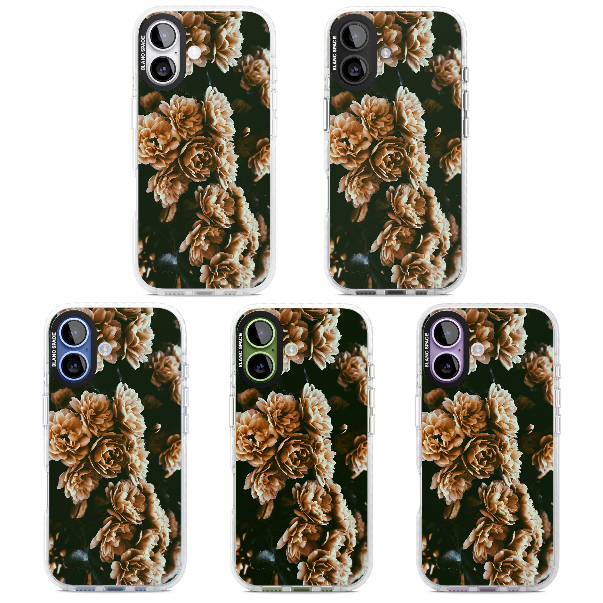Moody Peony iPhone 17 Impact Clear Phone Case APT Impact Protection
