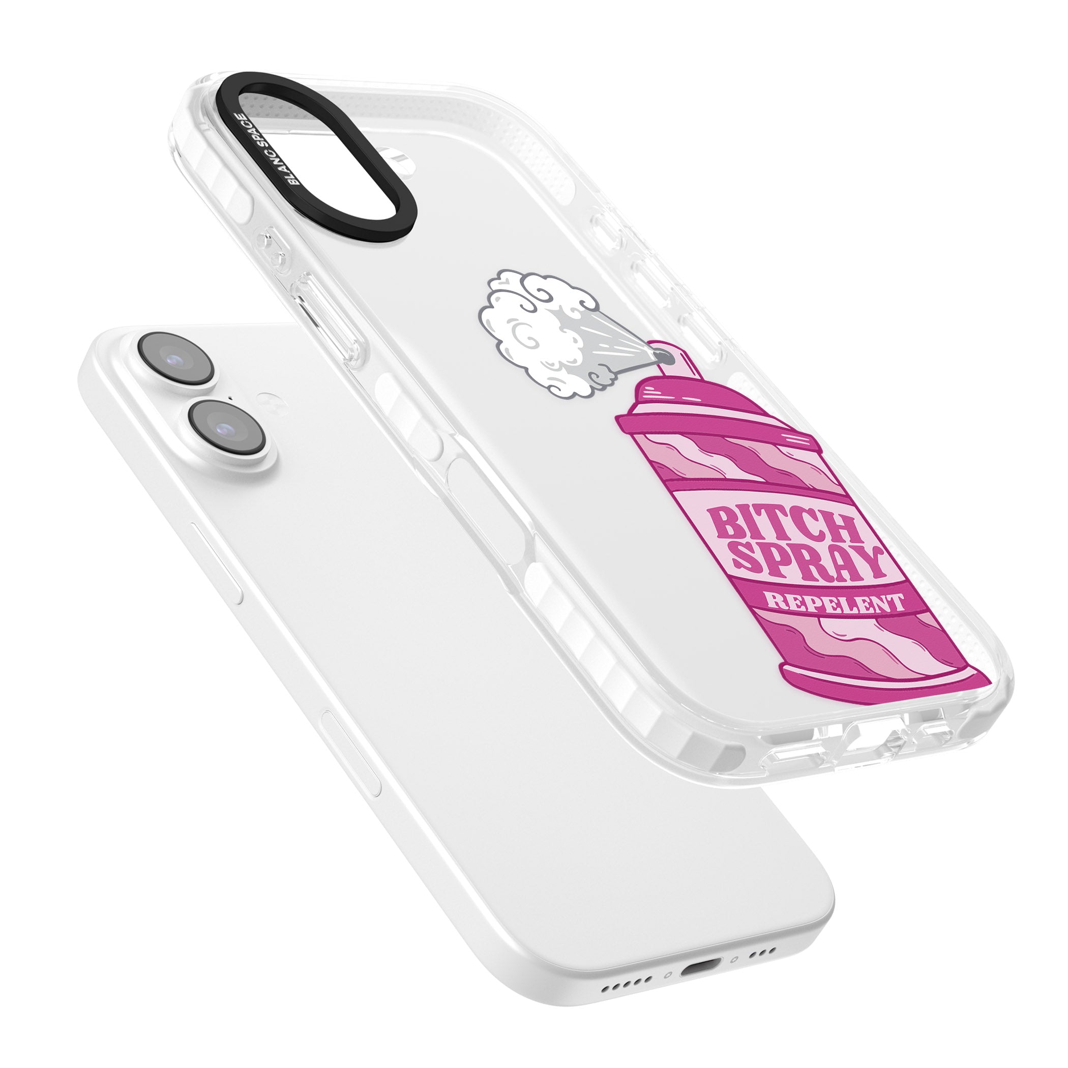 B*Tch Spray iPhone 17 Impact Clear Phone Case Colours