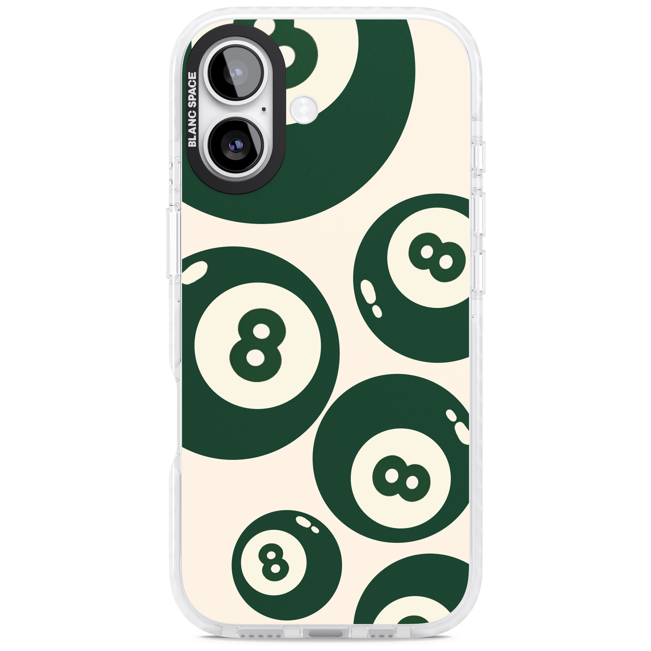 Green Eight Balls iPhone 17 Impact Clear Phone Case