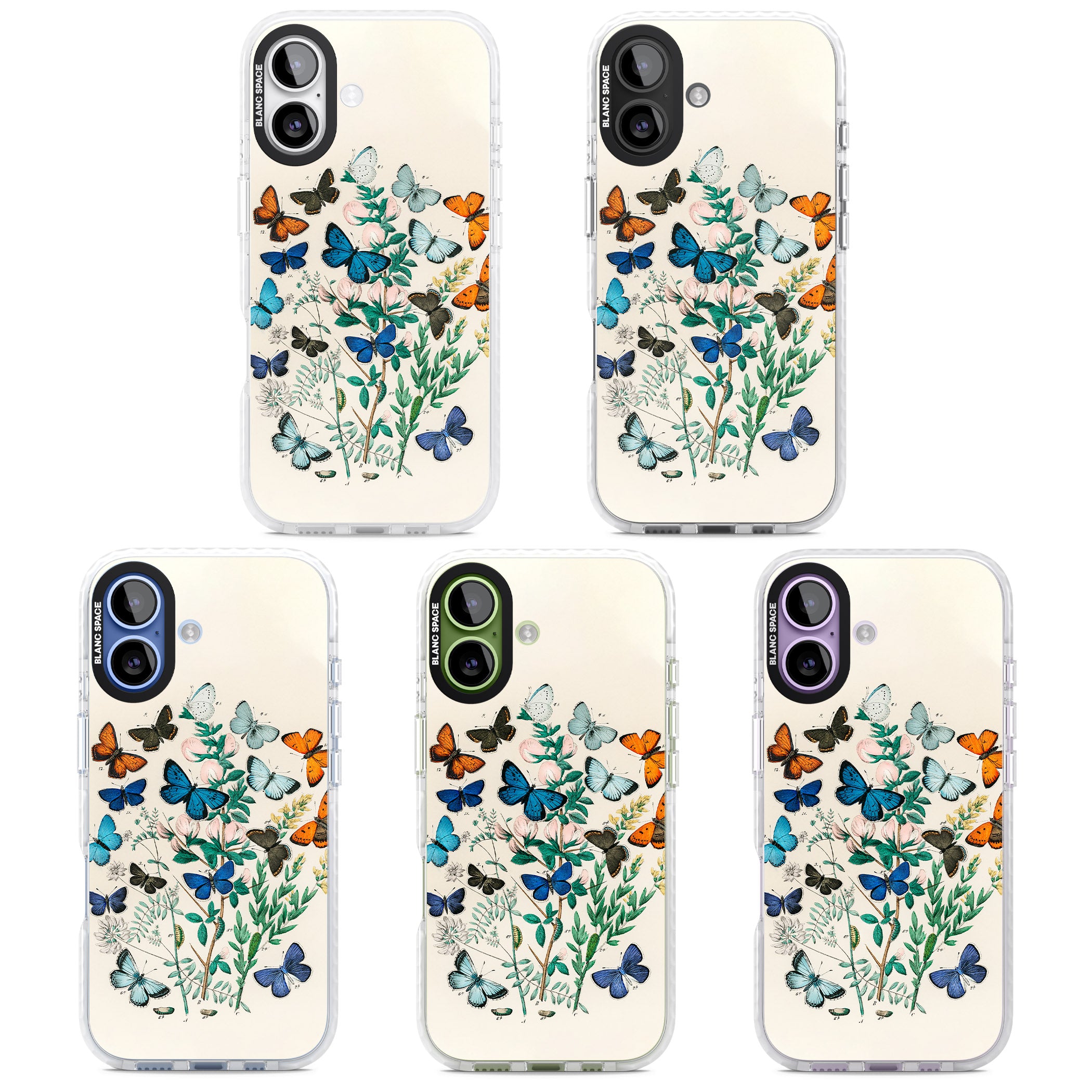 European Butterflies iPhone 17 Impact Clear Phone Case APT Impact Protection