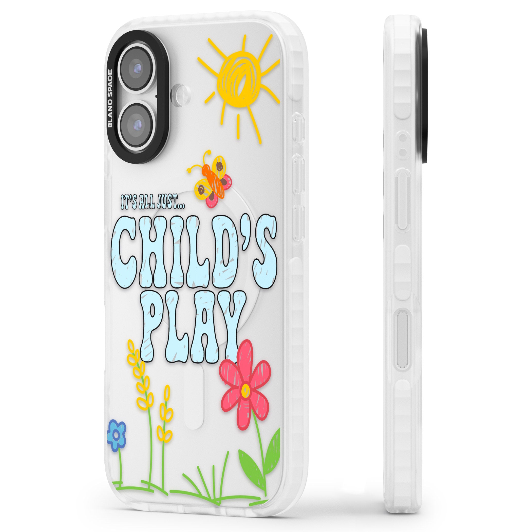 Child'S Play iPhone 17 Impact Clear Phone Case Side Profile