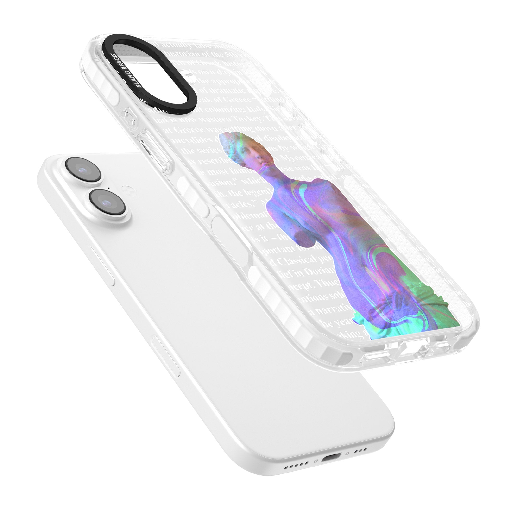 Iridescent De Milo iPhone 17 Impact Clear Phone Case Colours
