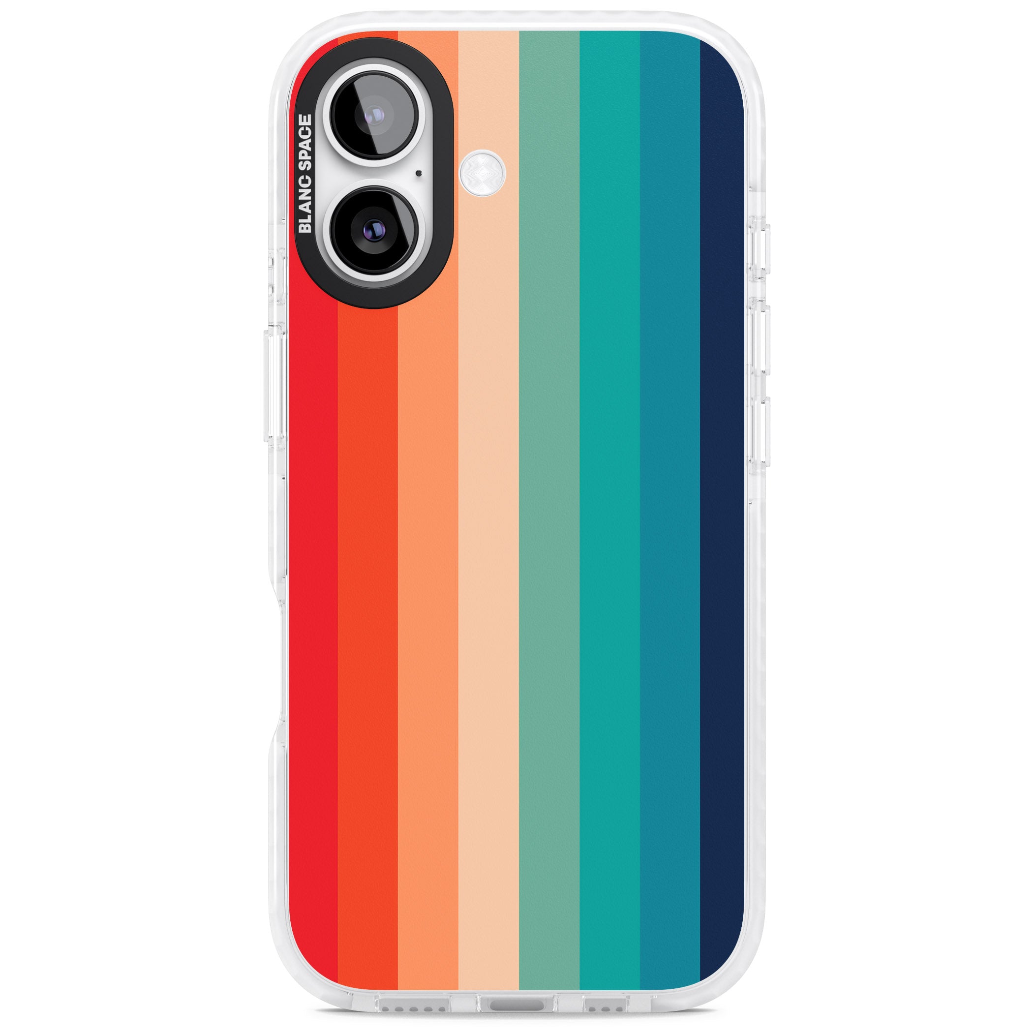 Retro 70'S Colour Palette iPhone 17 Impact Clear Phone Case