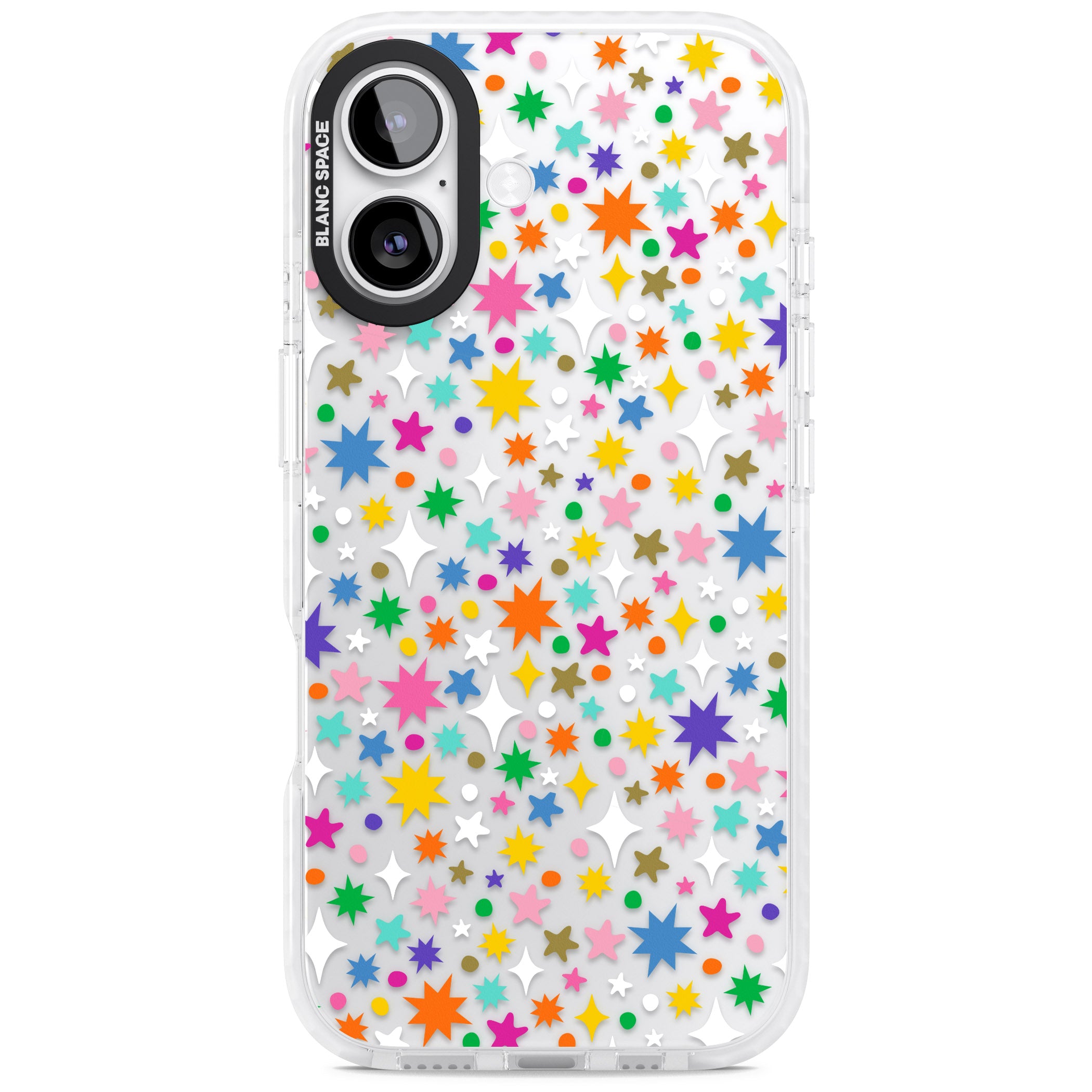 Rainbow Starburst iPhone 17 Impact Clear Phone Case