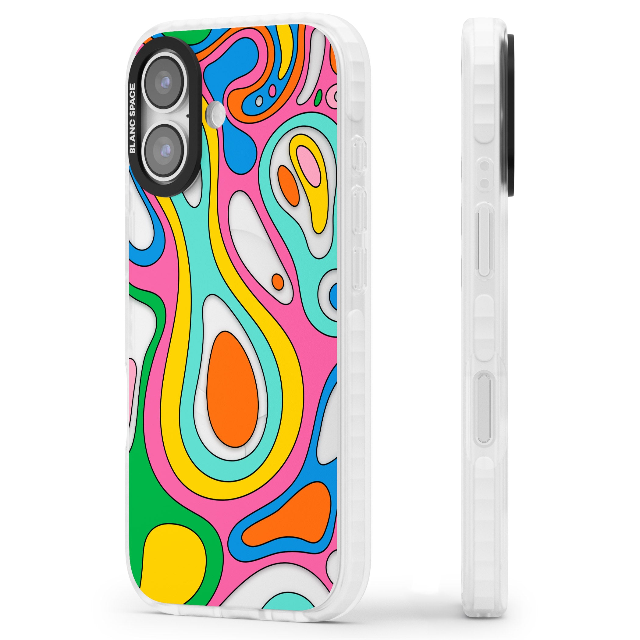 Dreams & Grooves iPhone 17 Impact Clear Phone Case Side Profile