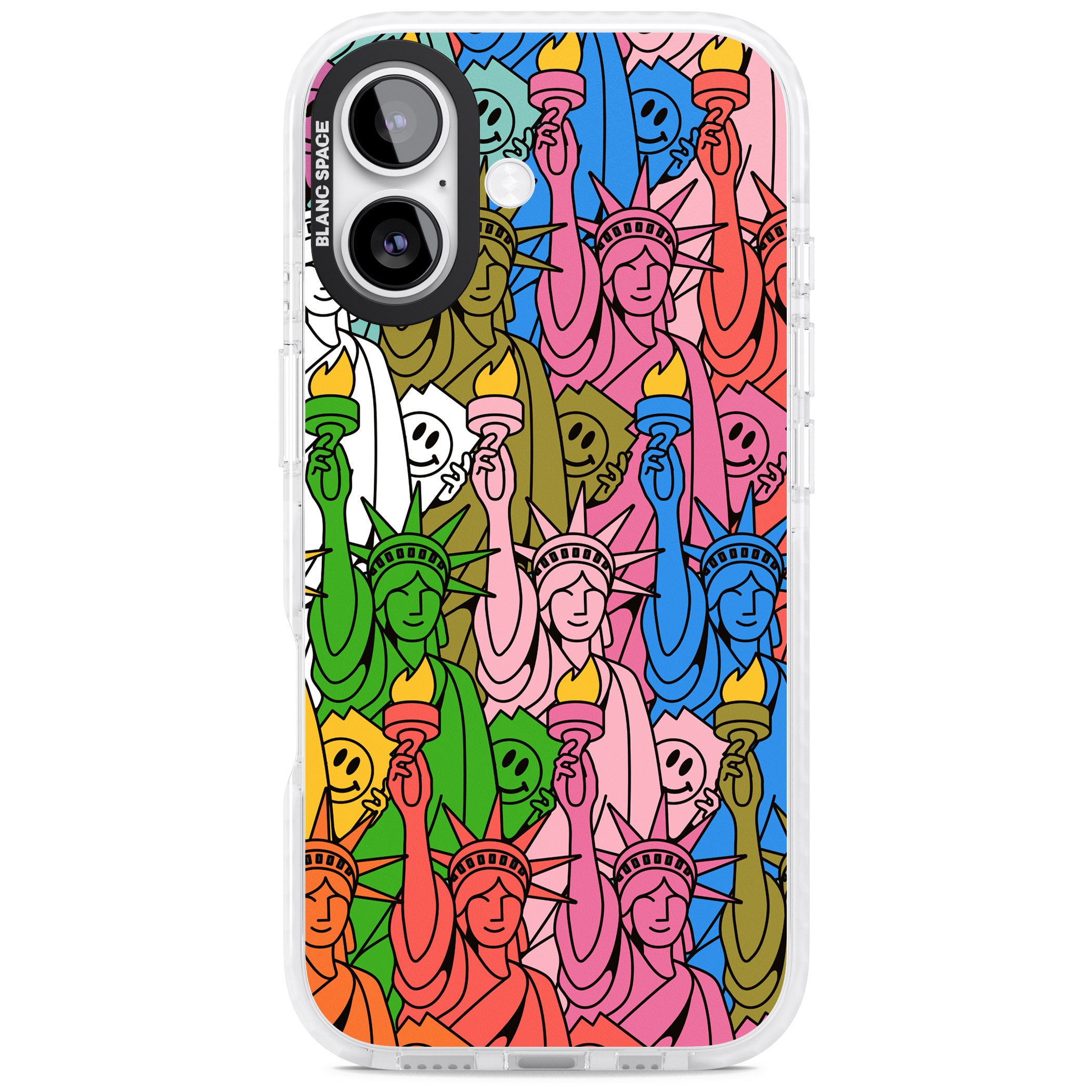 Multicolour Liberty Pattern iPhone 17 Impact Clear Phone Case