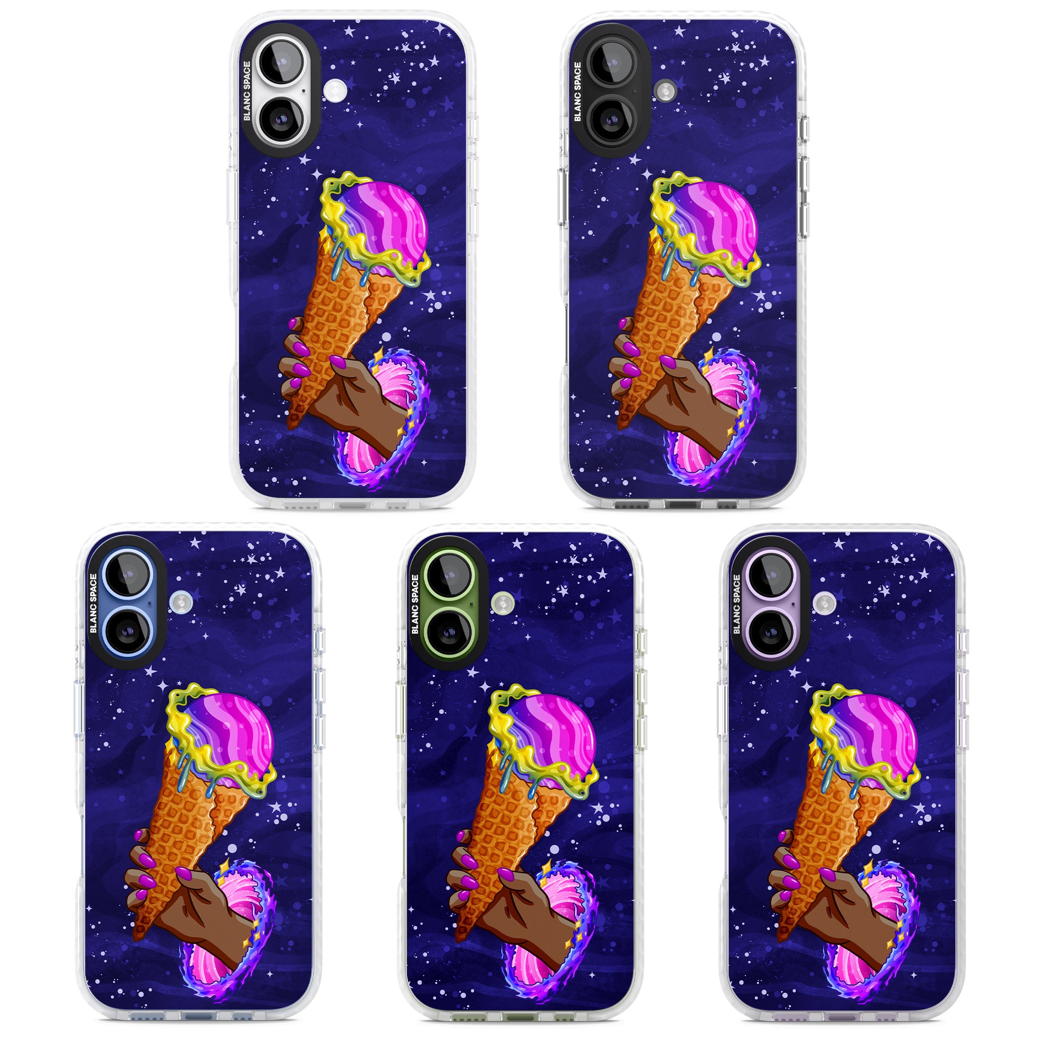 Interdimensional Ice Cream iPhone 17 Impact Clear Phone Case APT Impact Protection
