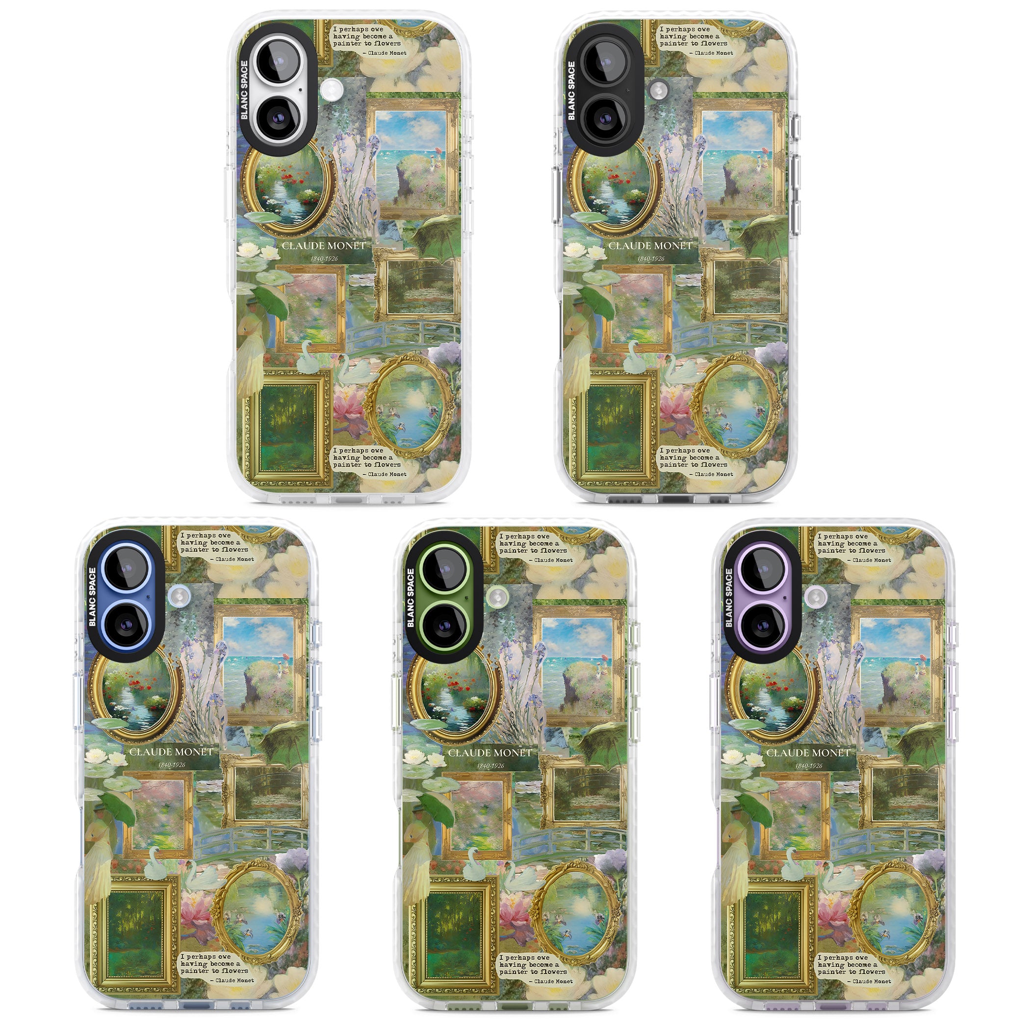 Vintage Floral Frames iPhone 17 Impact Clear Phone Case APT Impact Protection