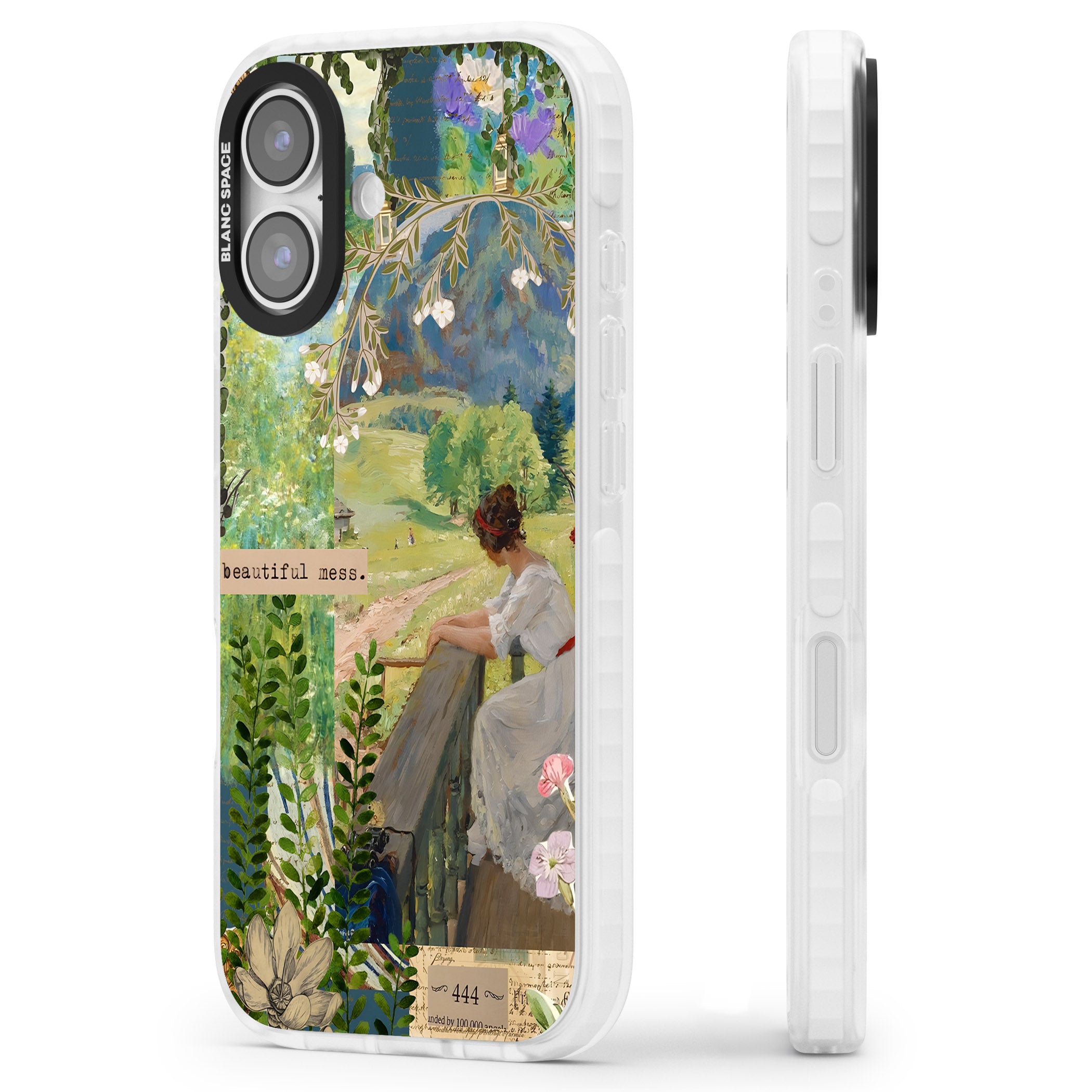 Beautiful Mess iPhone 17 Impact Clear Phone Case Side Profile