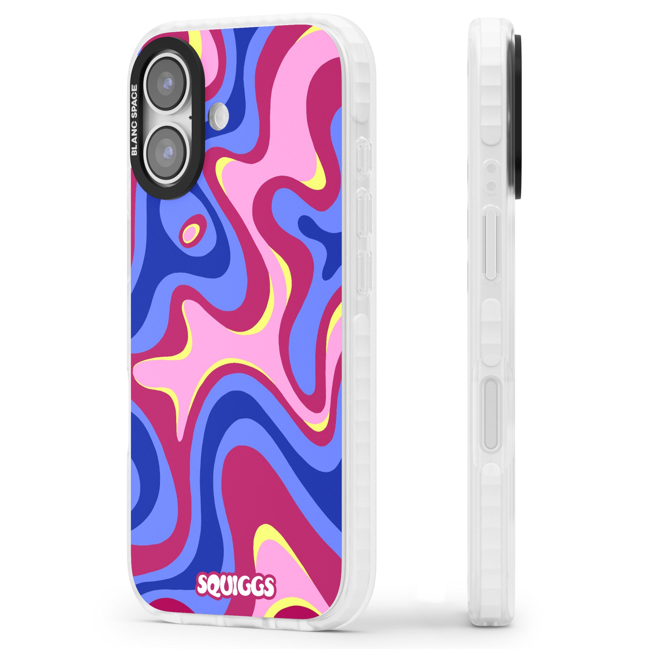 Blue Lava iPhone 17 Impact Clear Phone Case Side Profile
