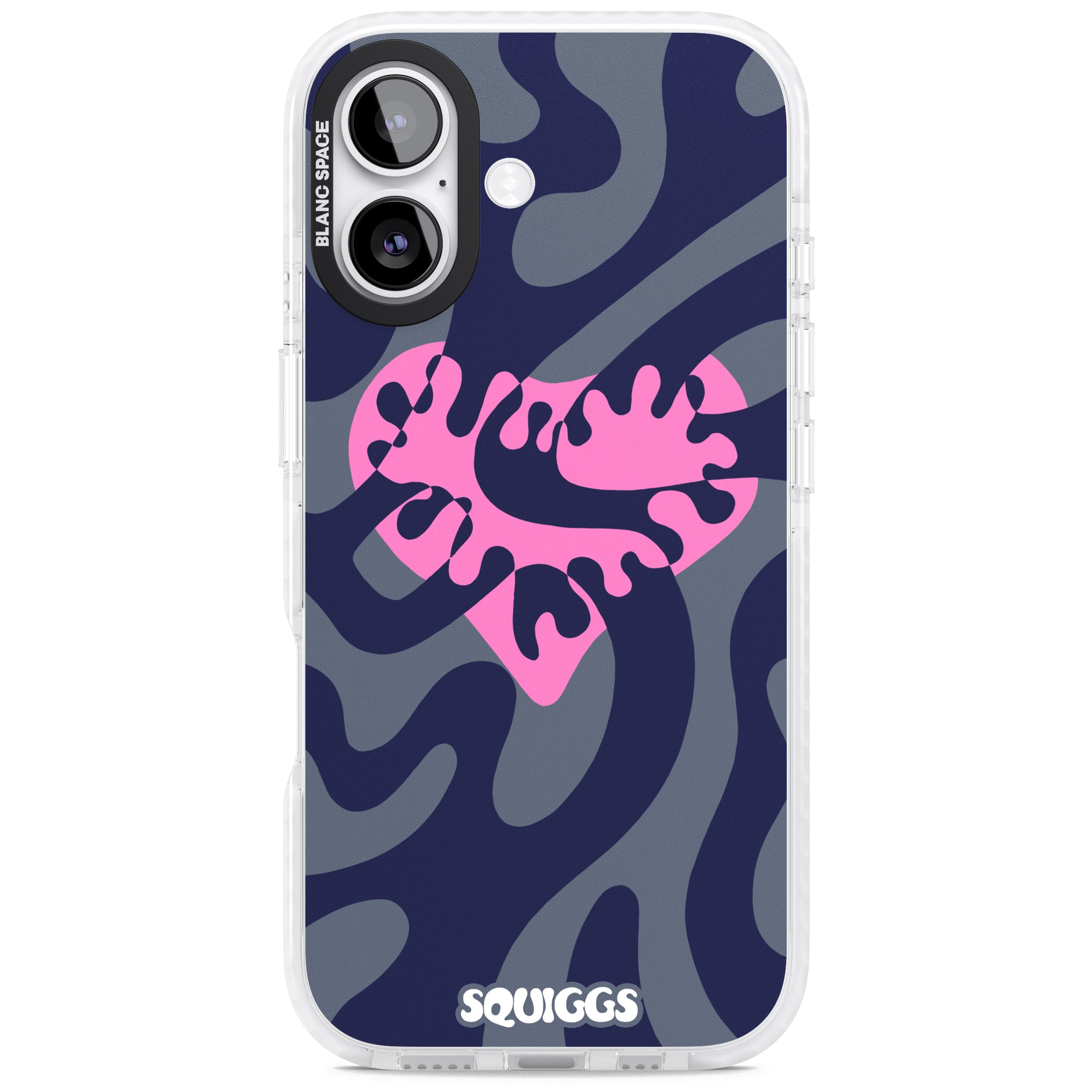 Abstract Heart iPhone 17 Impact Clear Phone Case