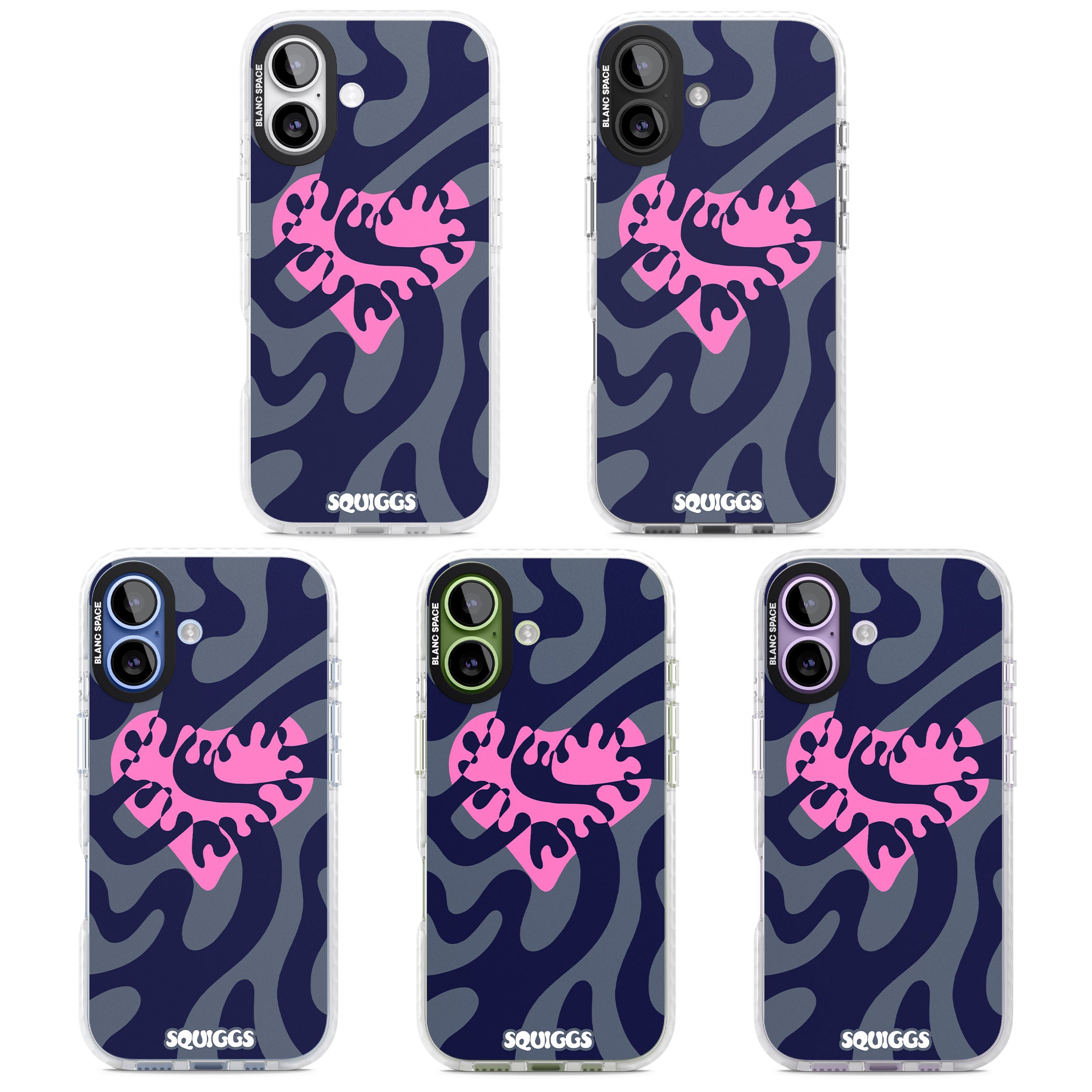 Abstract Heart iPhone 17 Impact Clear Phone Case APT Impact Protection