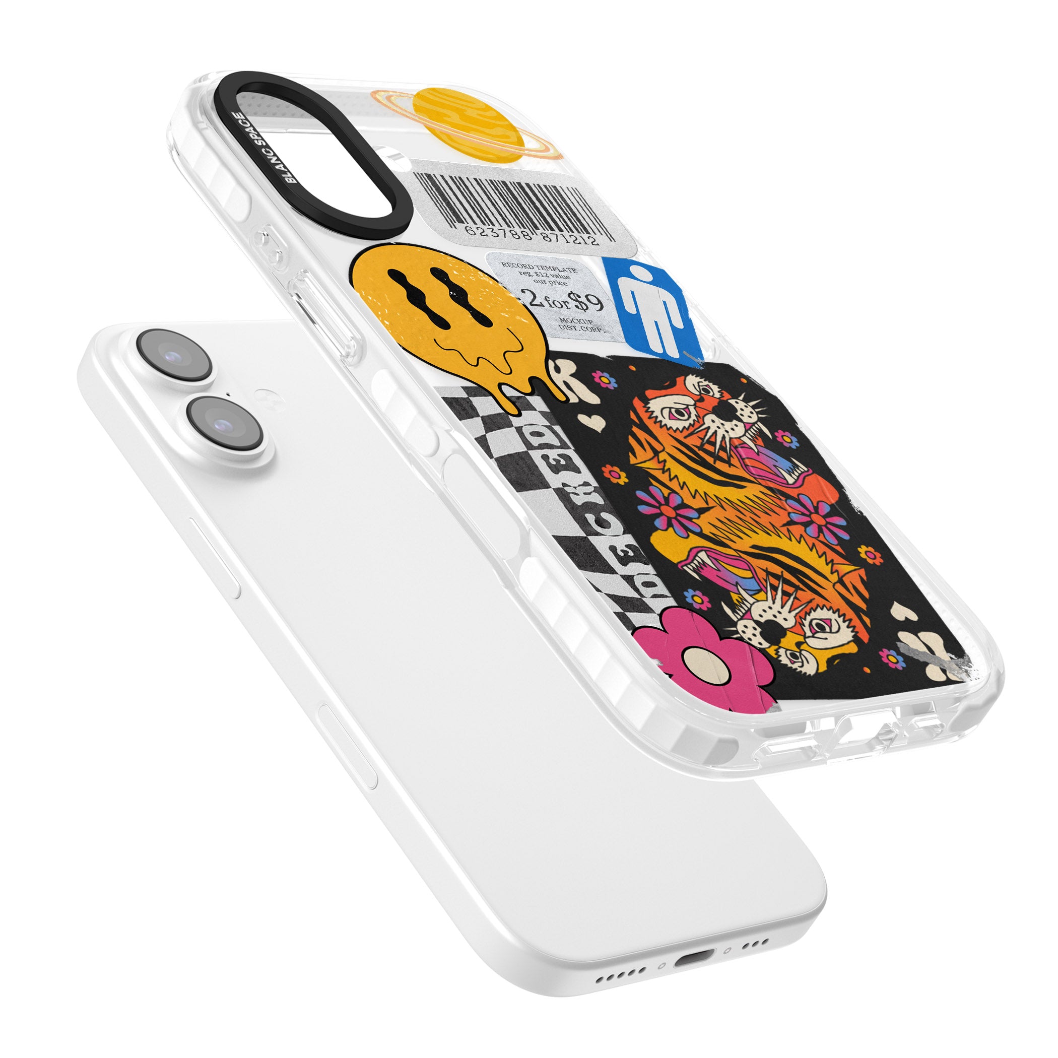 Electric Vibes iPhone 17 Impact Clear Phone Case Colours