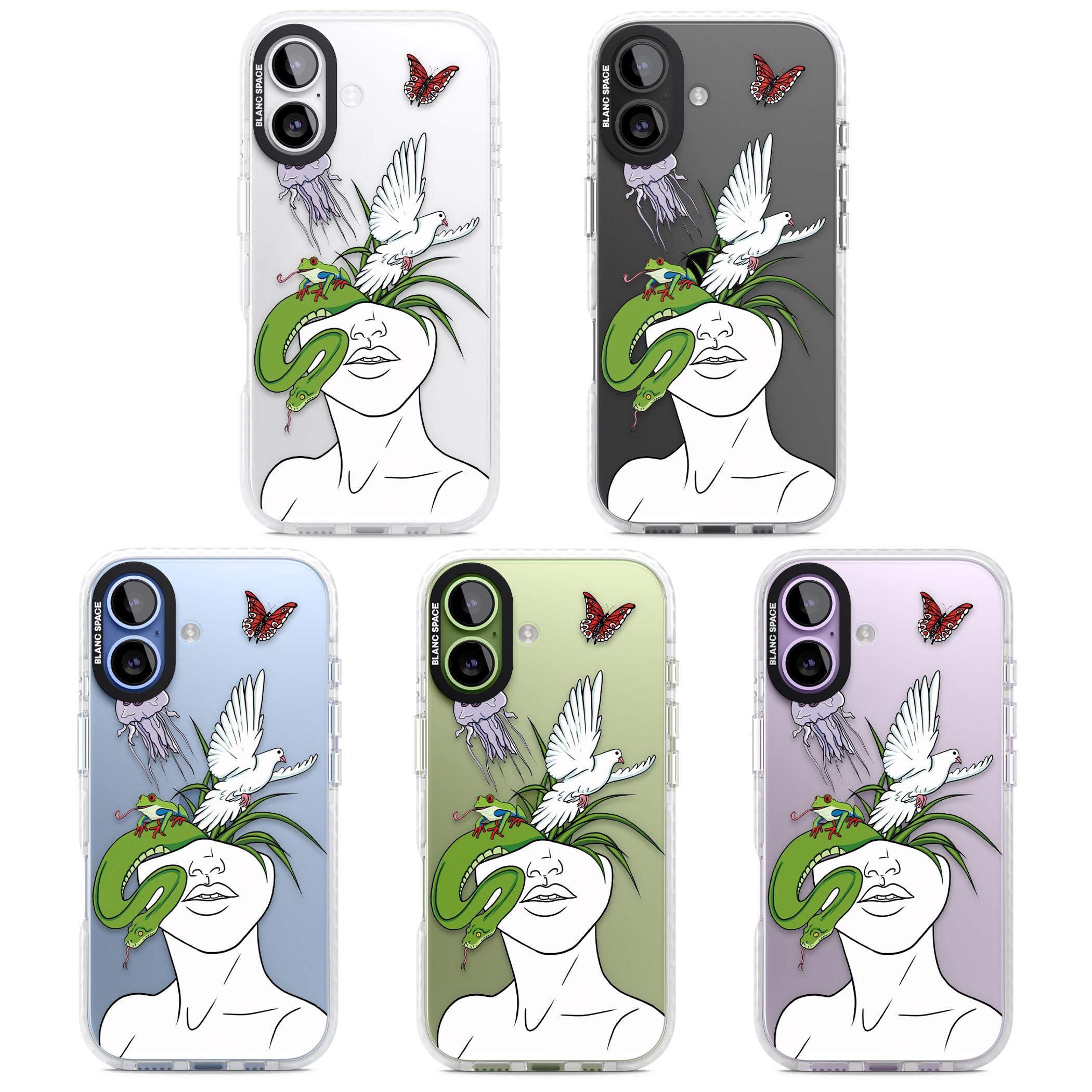 Wild Thoughts iPhone 17 Impact Clear Phone Case APT Impact Protection