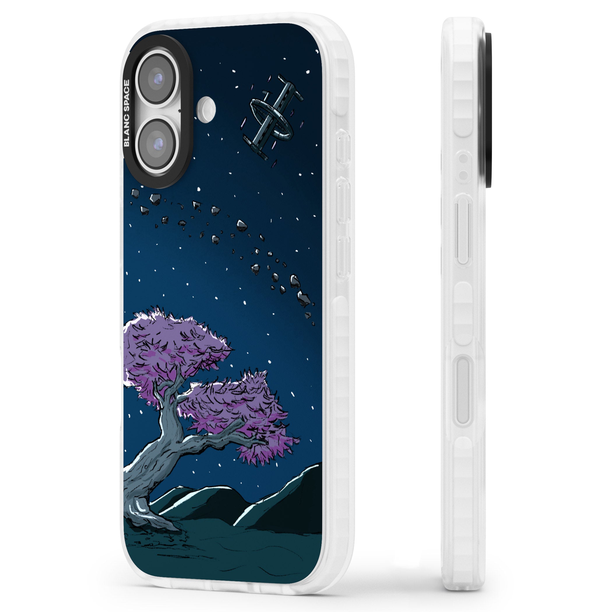 Orbit iPhone 17 Impact Clear Phone Case Side Profile