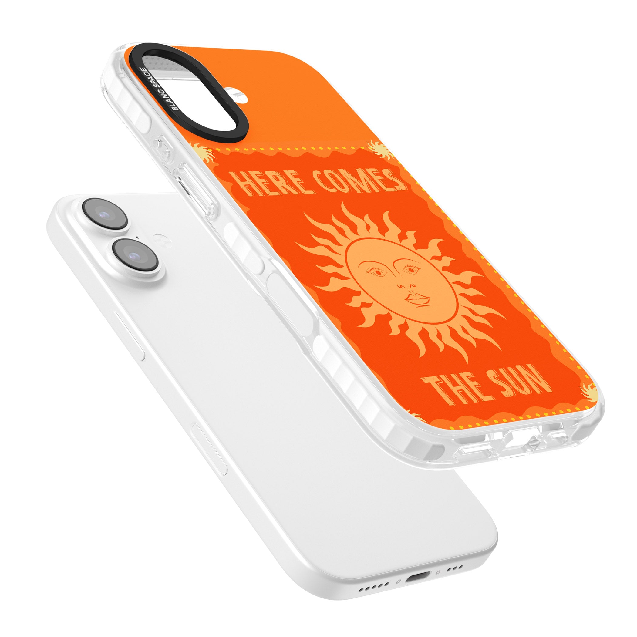 Retro Here Comes The Sun iPhone 17 Impact Clear Phone Case Colours