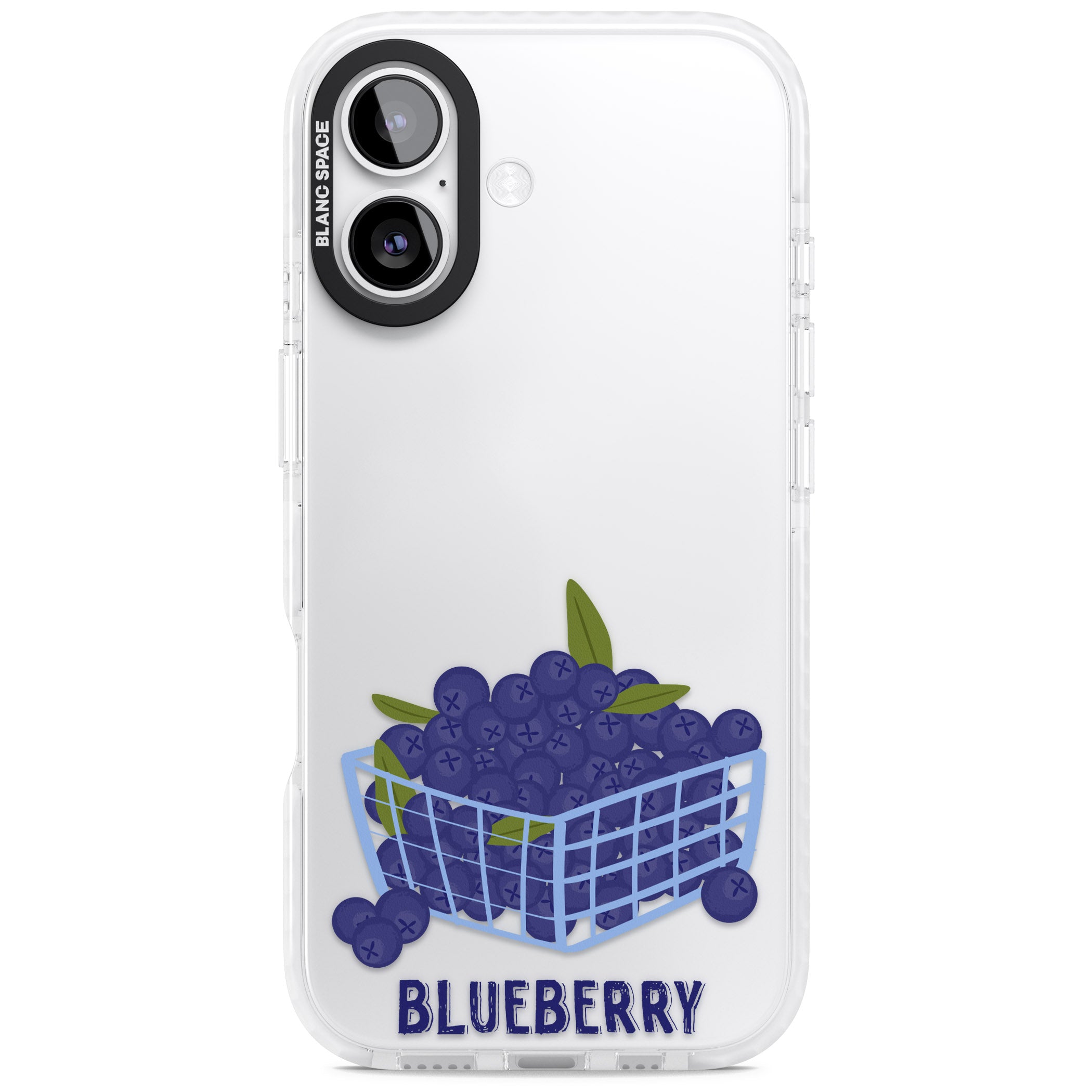 Blueberry Basket iPhone 17 Impact Clear Phone Case