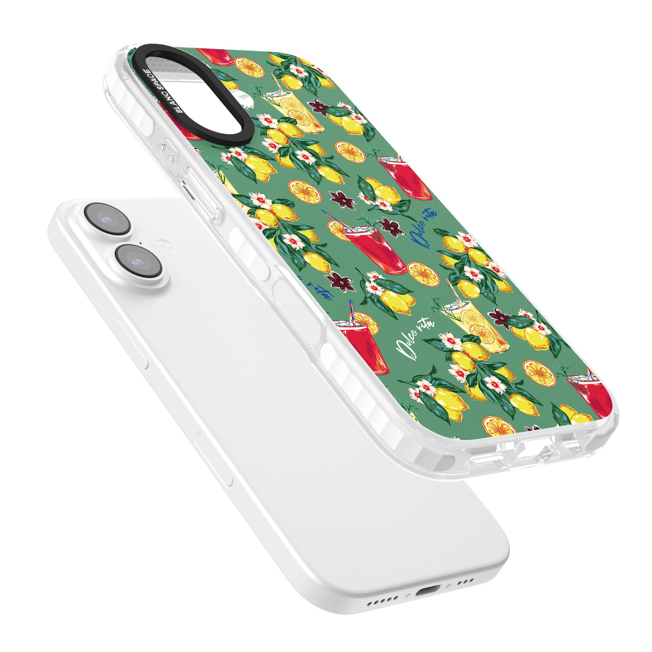 Lemon Cocktails iPhone 17 Impact Clear Phone Case Colours