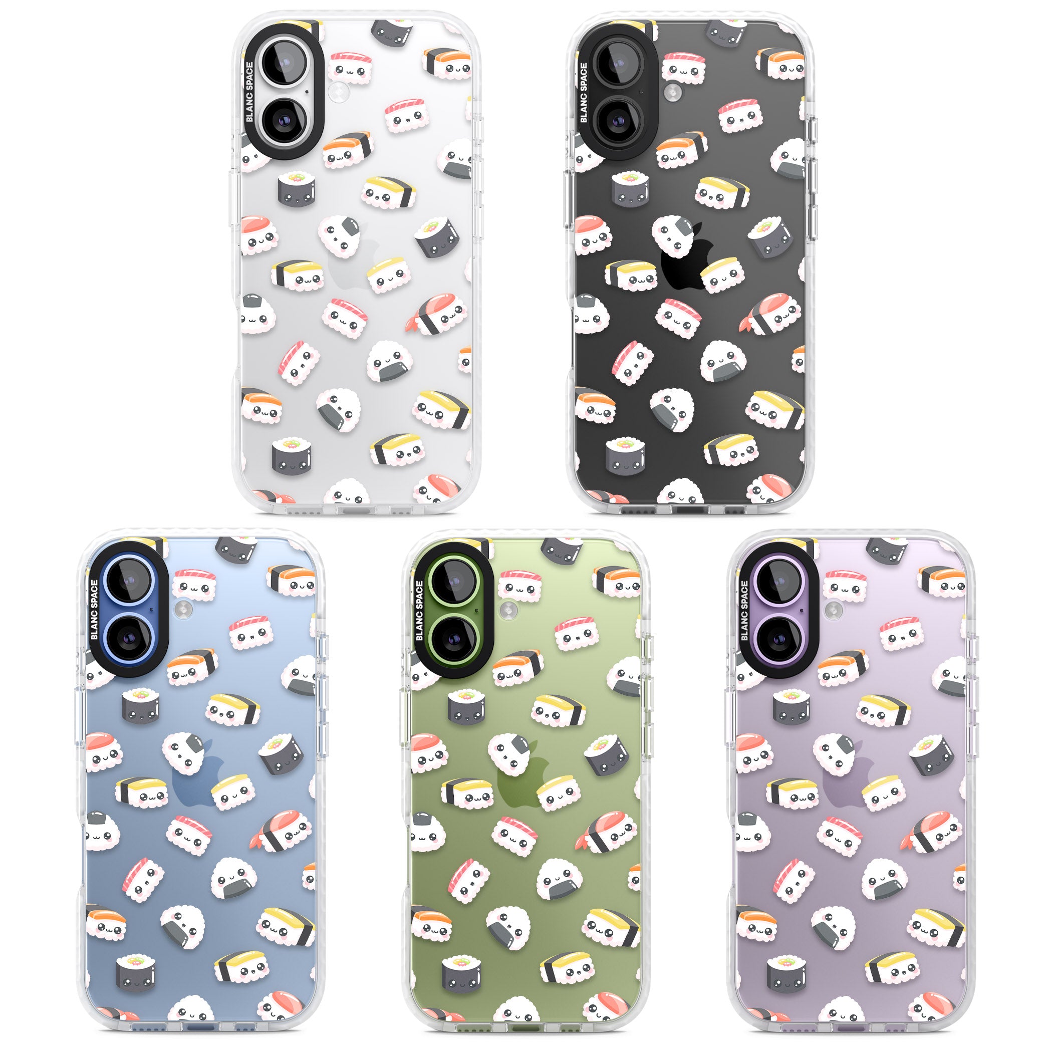 Kawaii Sushi iPhone 17 Impact Clear Phone Case APT Impact Protection