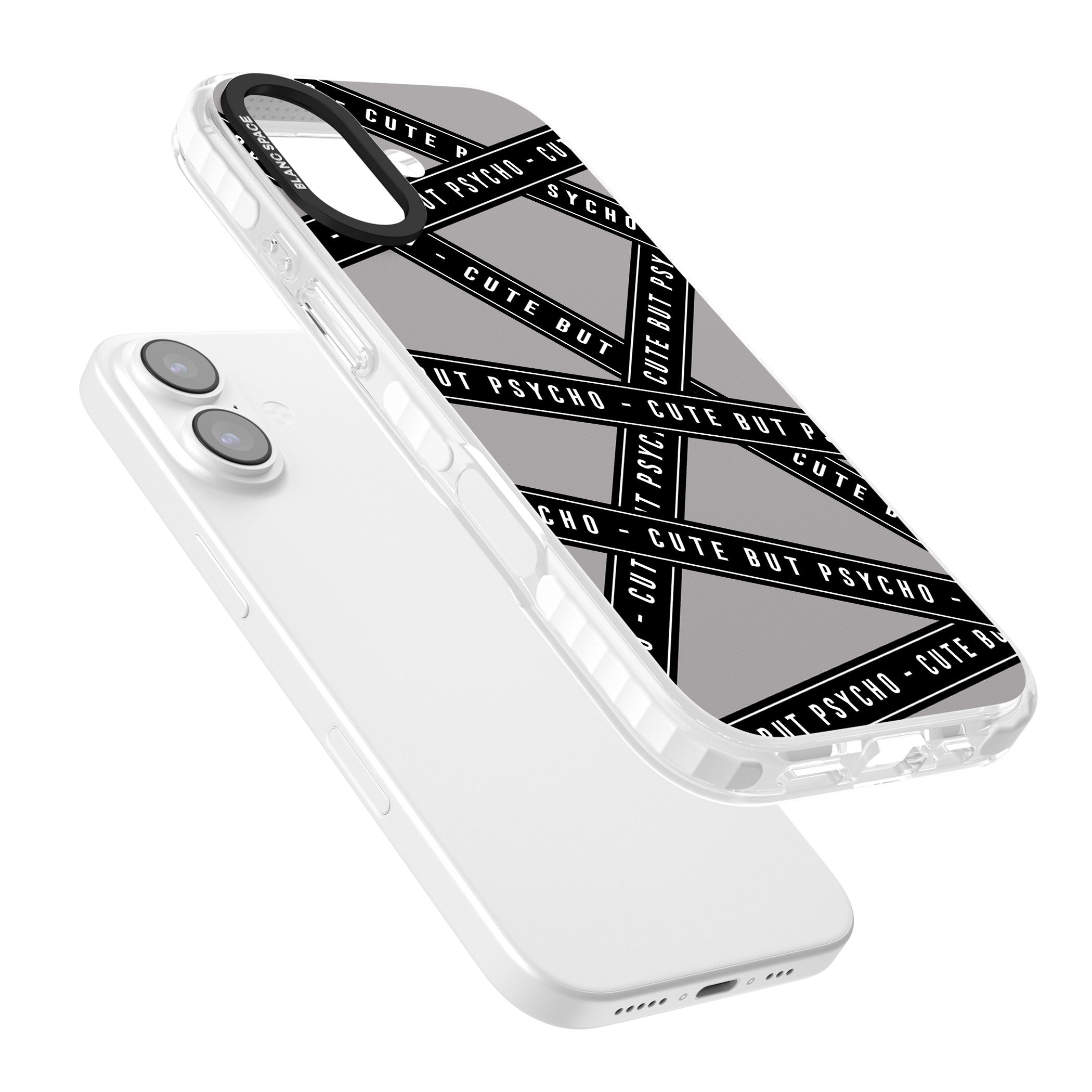 Cute But Psycho iPhone 17 Impact Clear Phone Case Colours