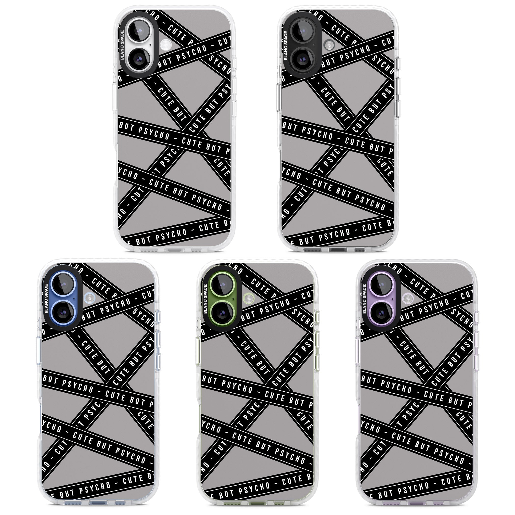 Cute But Psycho iPhone 17 Impact Clear Phone Case APT Impact Protection