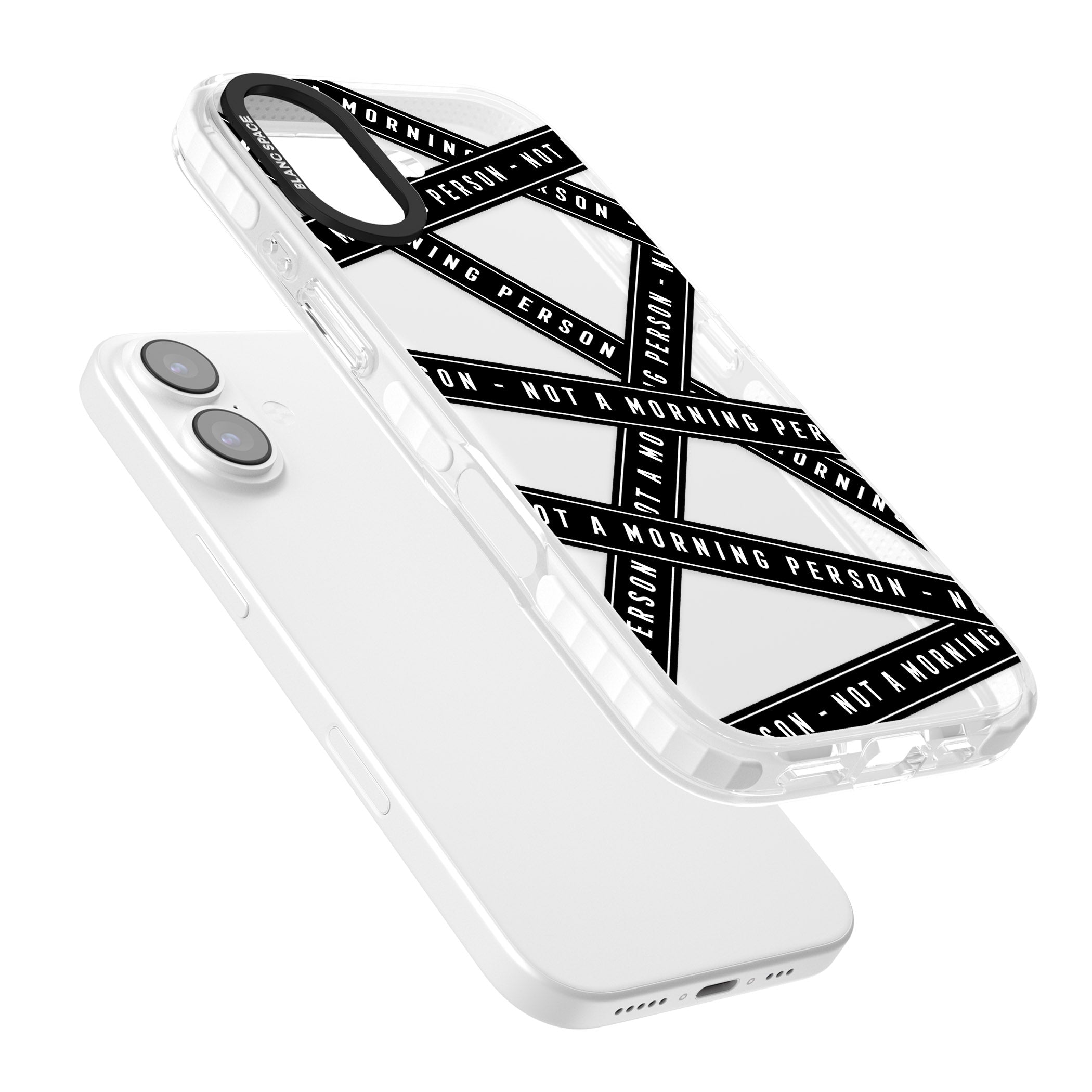 Not A Morning Person iPhone 17 Impact Clear Phone Case Colours