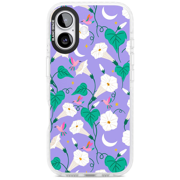 White Tulips on Purple
