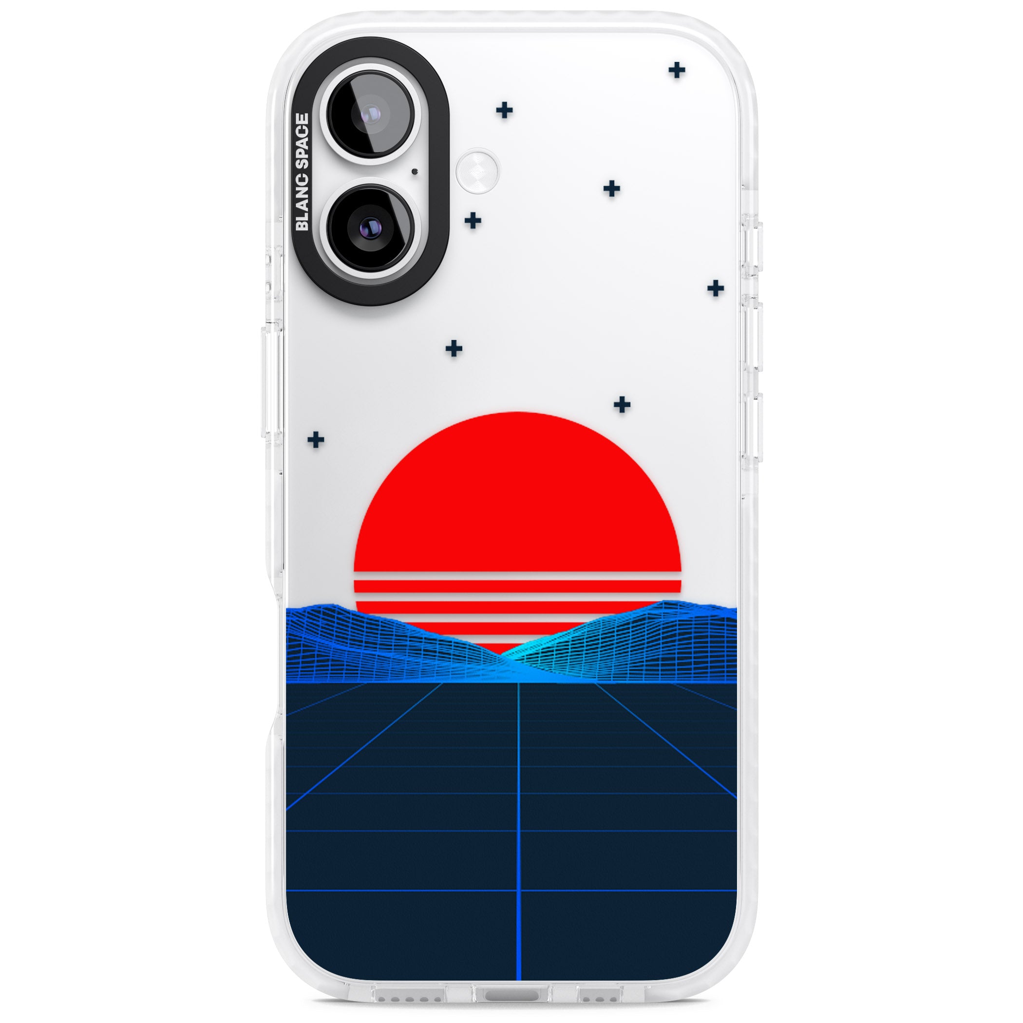 Japanese Sunset Vaporwave iPhone 17 Impact Clear Phone Case