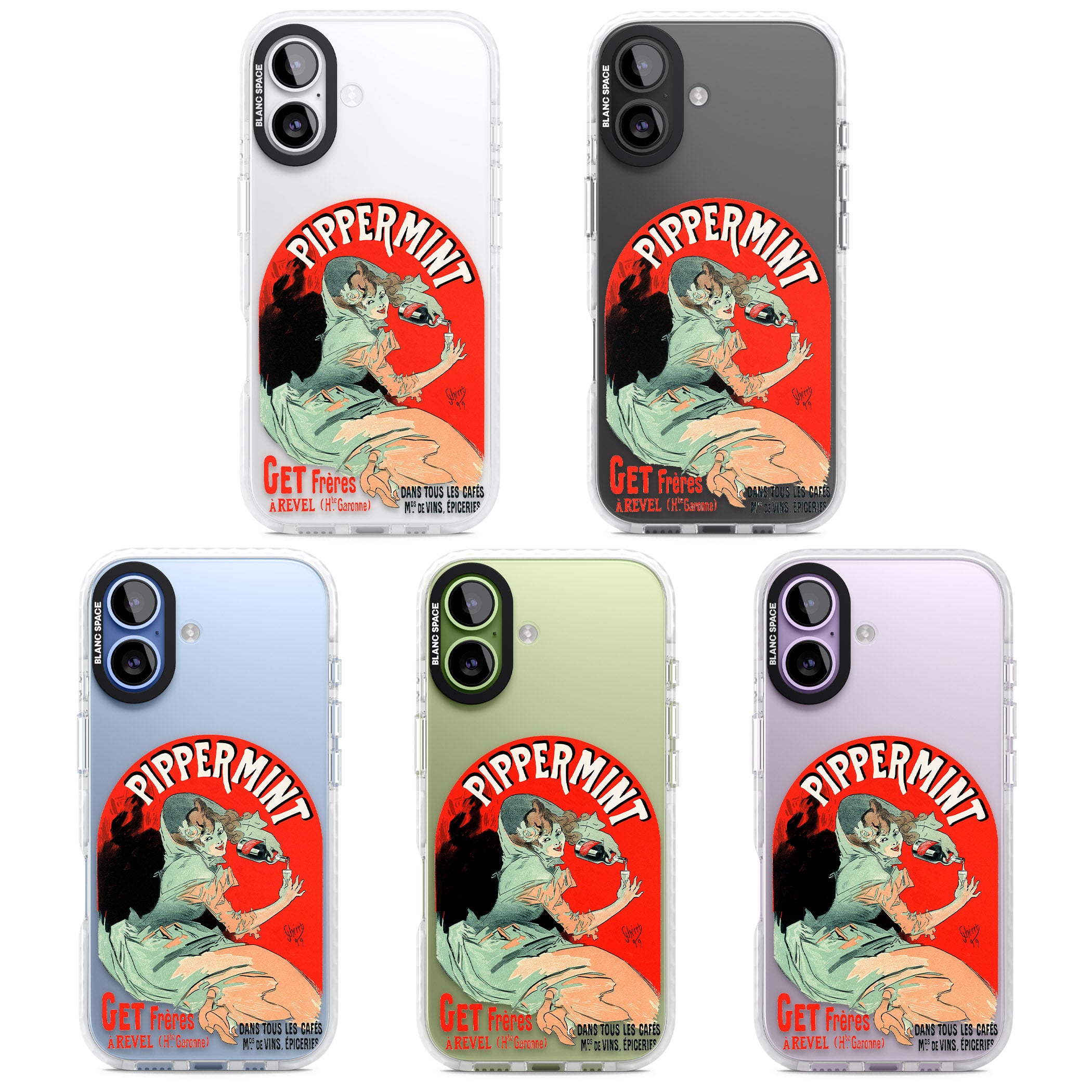 Pippermint Poster iPhone 17 Impact Clear Phone Case APT Impact Protection