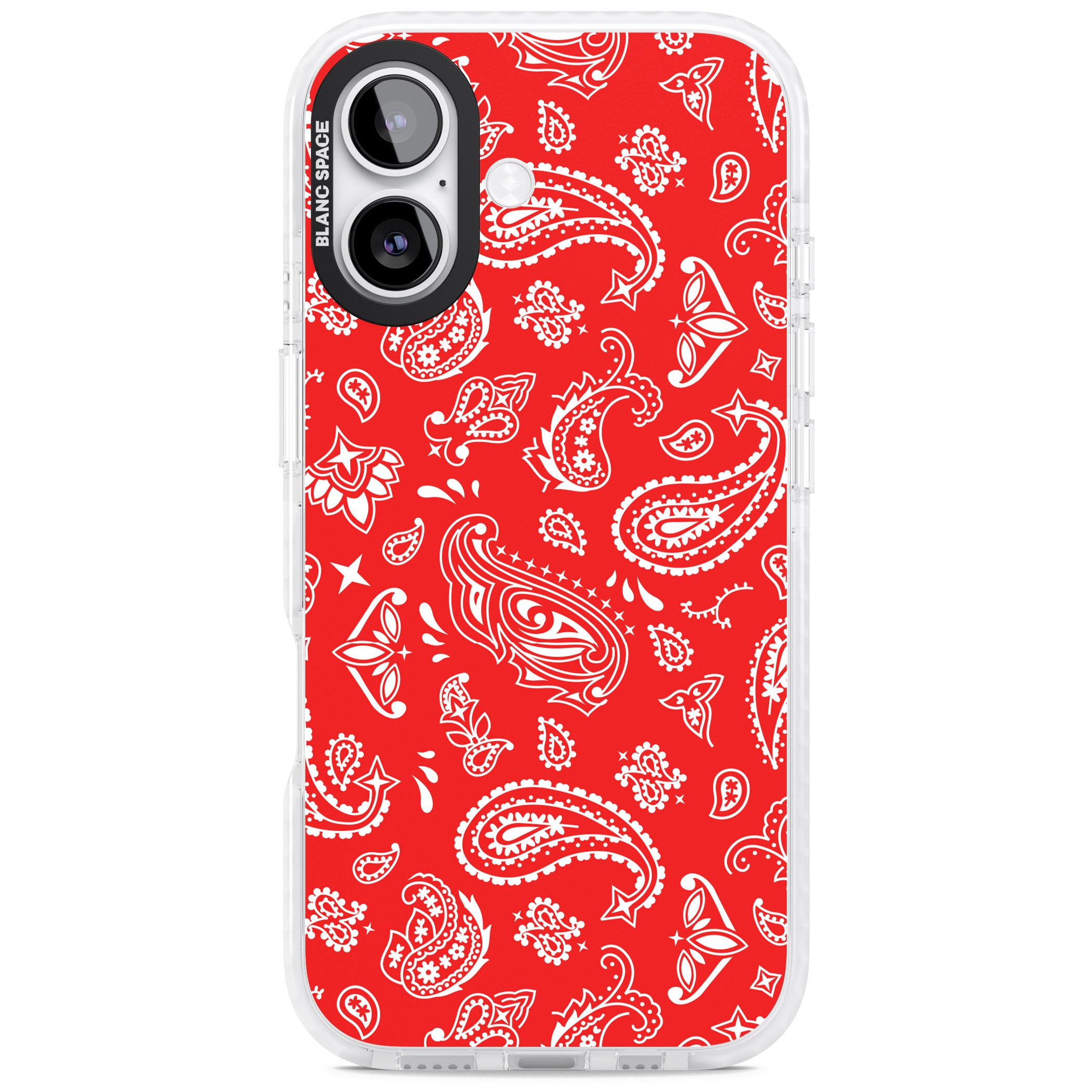 Red Bandana iPhone 17 Impact Clear Phone Case