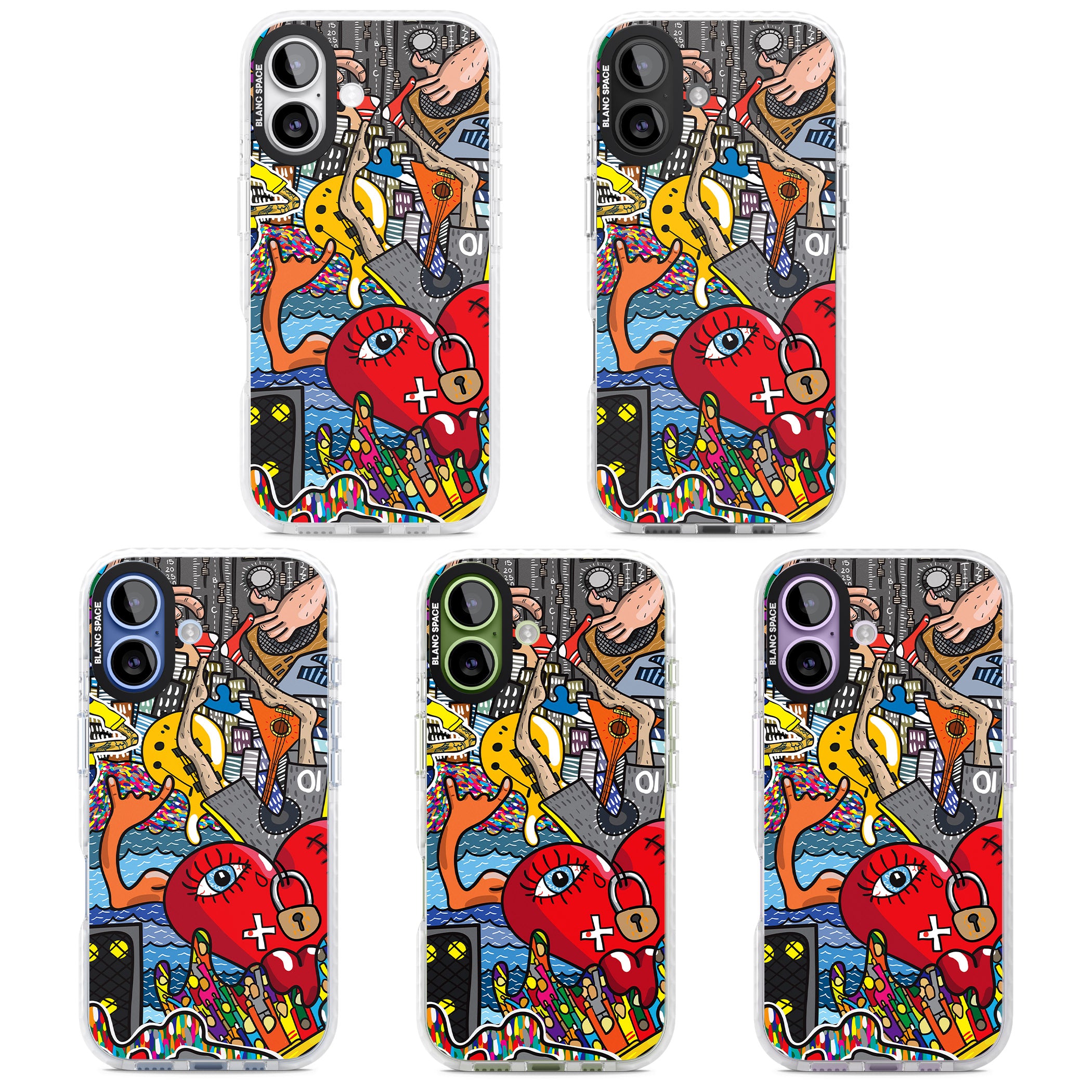Crowd Tsunami iPhone 17 Impact Clear Phone Case APT Impact Protection