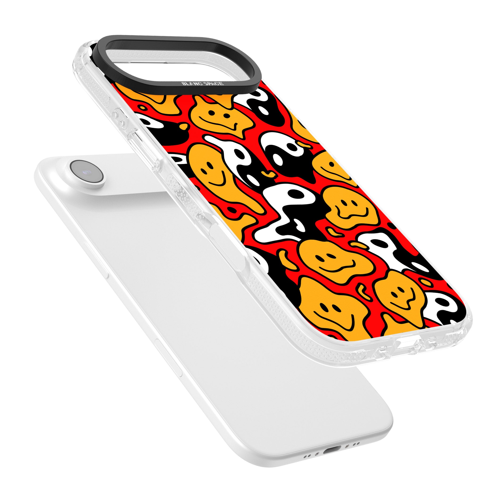 Yin Yang Acid Face iPhone 17 Air Impact Air Clear Phone Case Colours
