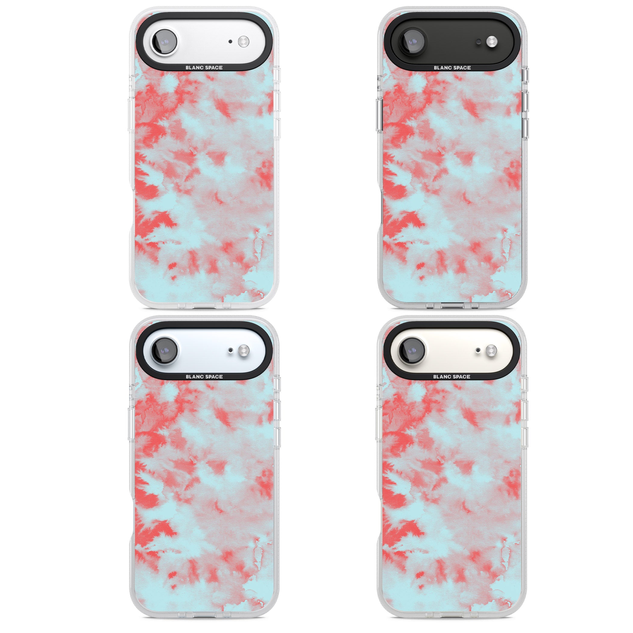 Red & Blue Acid Cloud iPhone 17 Air Impact Air Clear Phone Case APT Impact Protection