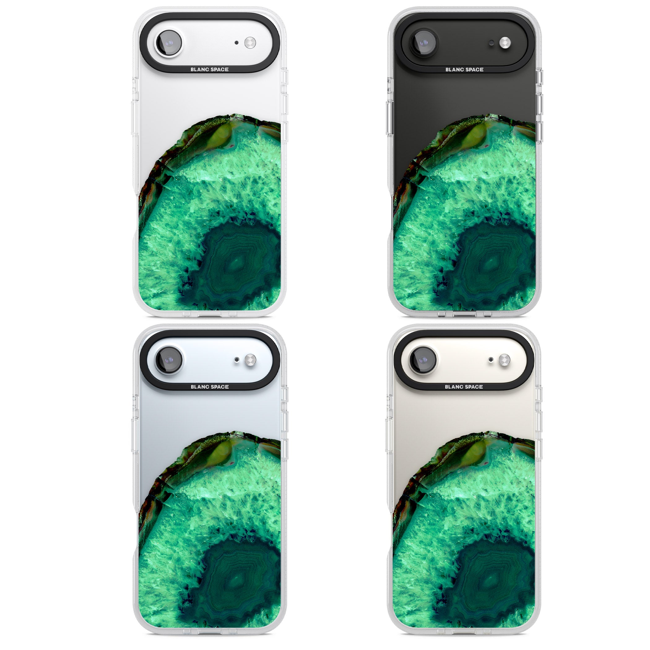 Emerald Geode iPhone 17 Air Impact Air Clear Phone Case APT Impact Protection