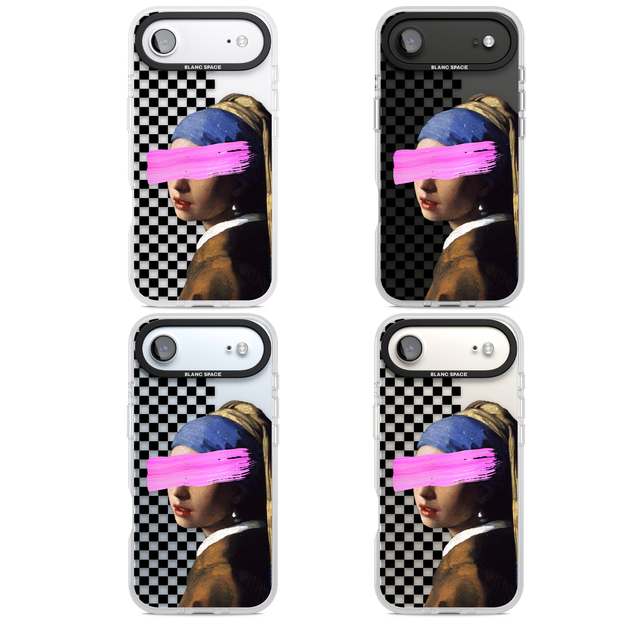 Abstract Pearl Girl iPhone 17 Air Impact Air Clear Phone Case APT Impact Protection