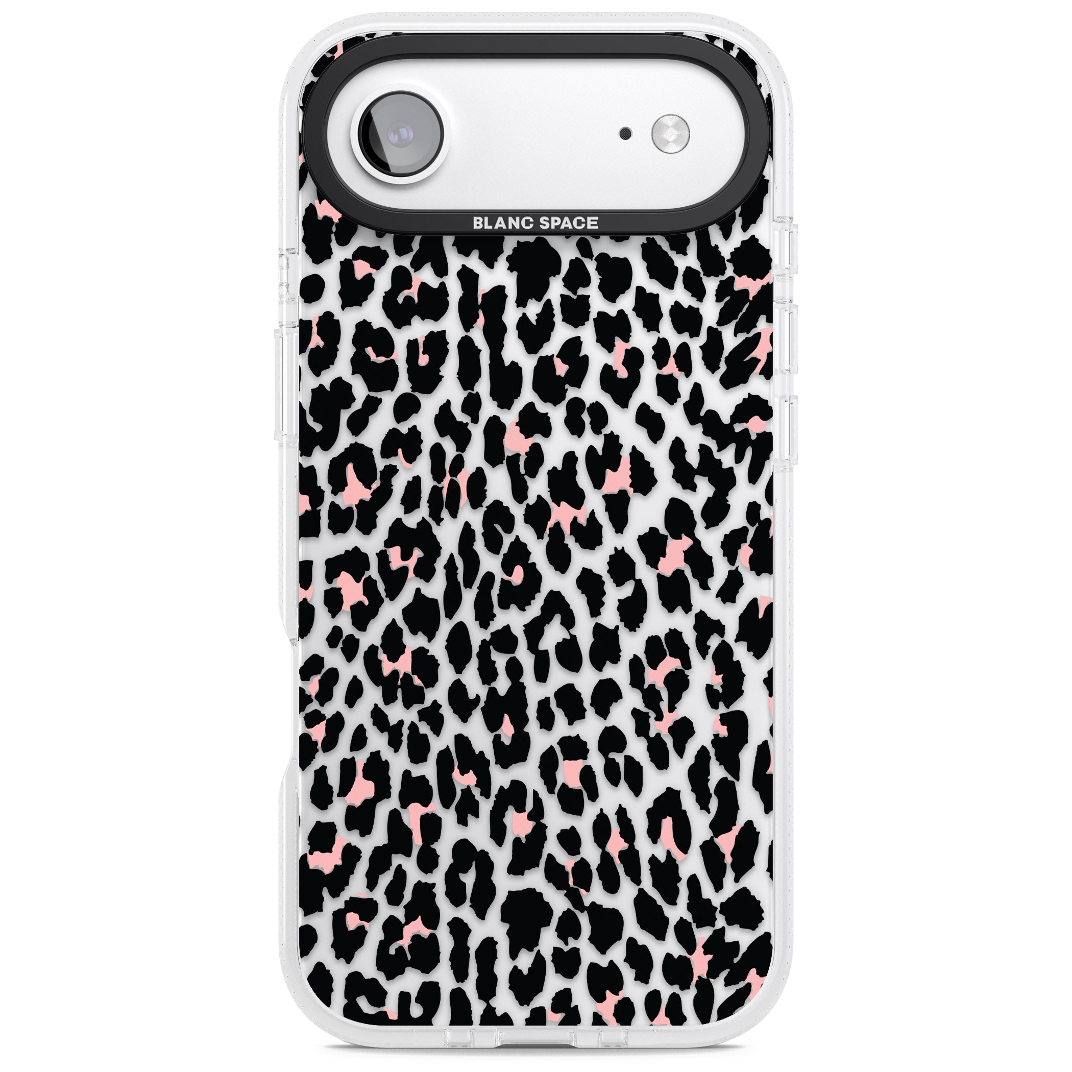 Pink Leopard Print iPhone 17 Air Impact Air Clear Phone Case
