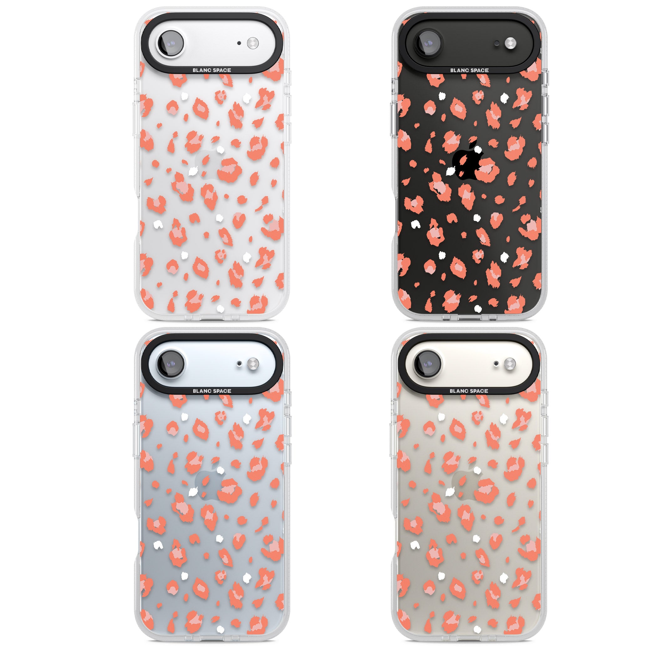 Two Colour Jaguar Transparent Animal Print iPhone 17 Air Impact Air Clear Phone Case APT Impact Protection