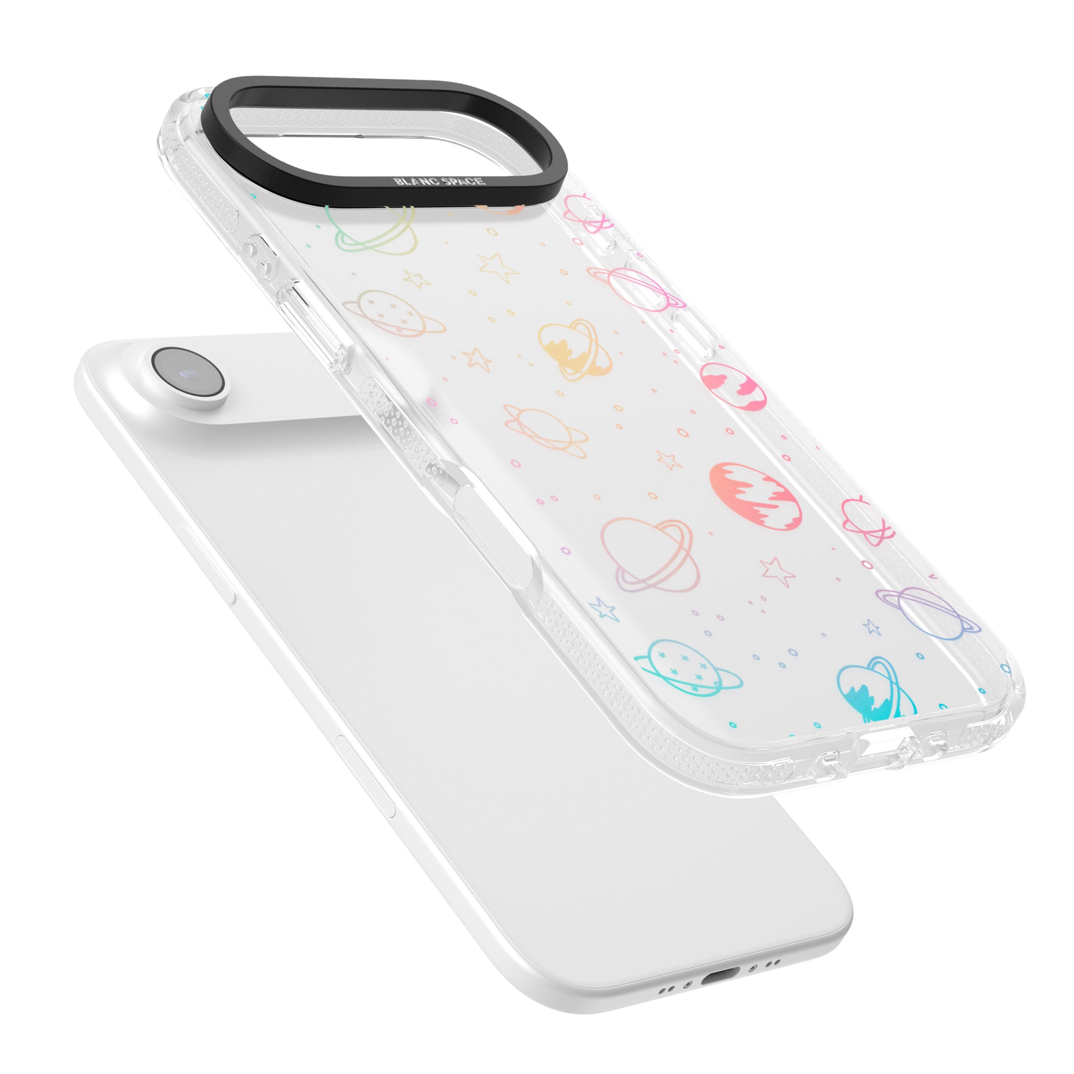 Pastel Space Universe iPhone 17 Air Impact Air Clear Phone Case Colours
